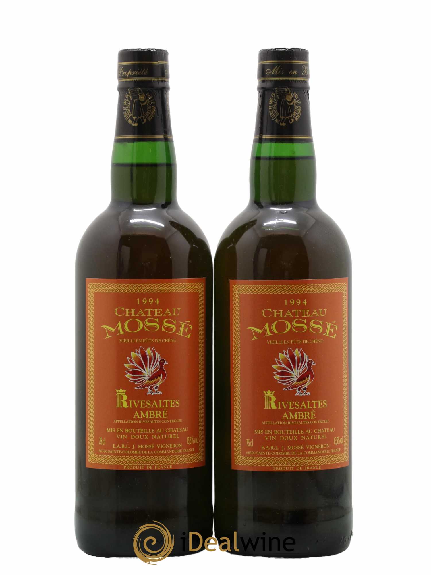 Rivesaltes Château Mossé 1994 - Lot de 2 bouteilles - 0