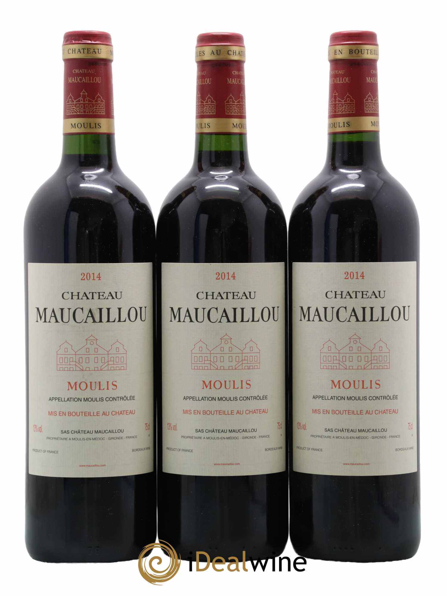 Château Maucaillou 2014 - Lot de 3 bouteilles - 0