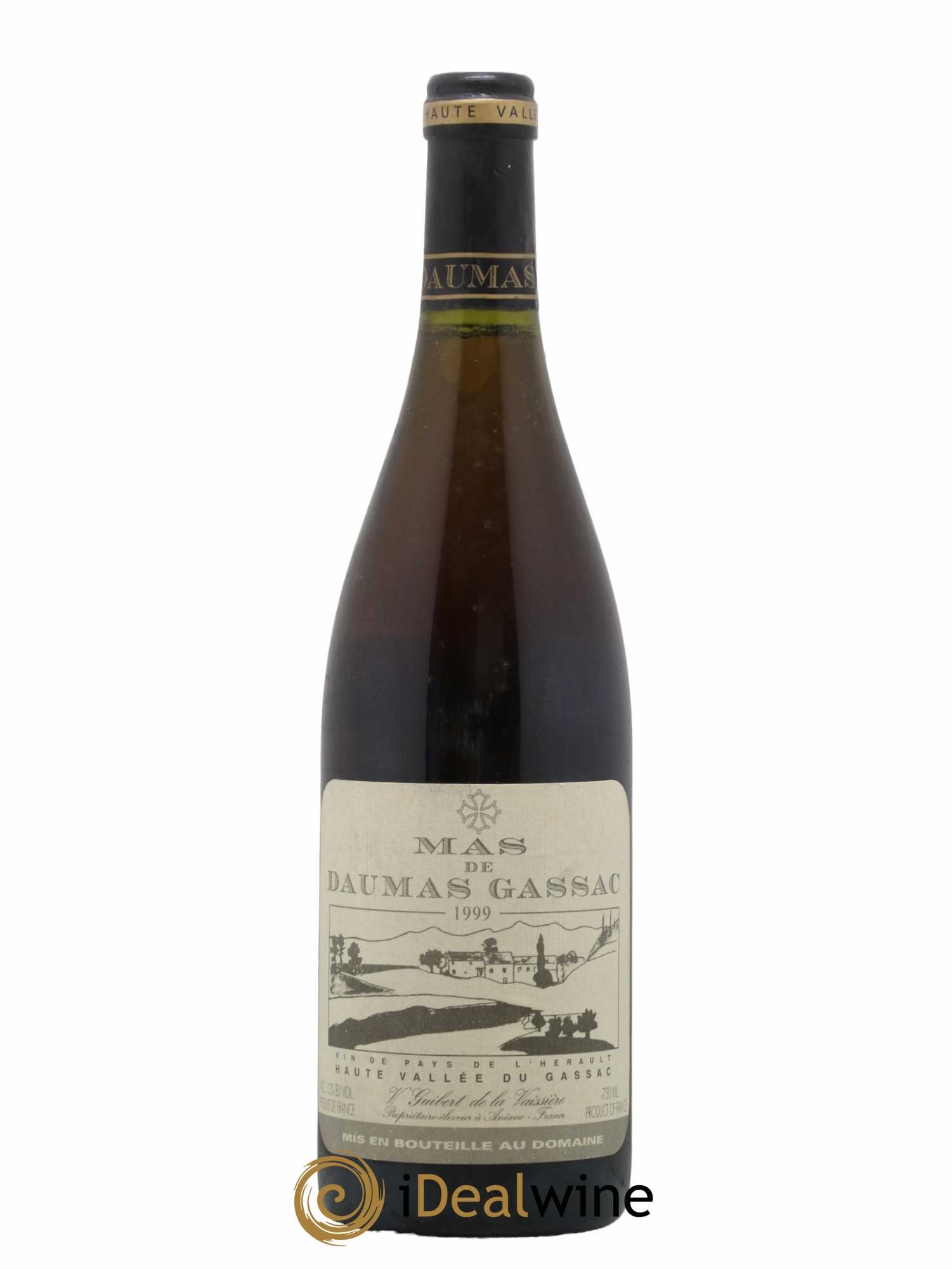 Saint-Guilhem-le-Désert - Cité d'Aniane Mas Daumas Gassac Famille Guibert de La Vaissière 1999 - Lot de 1 bouteille - 0