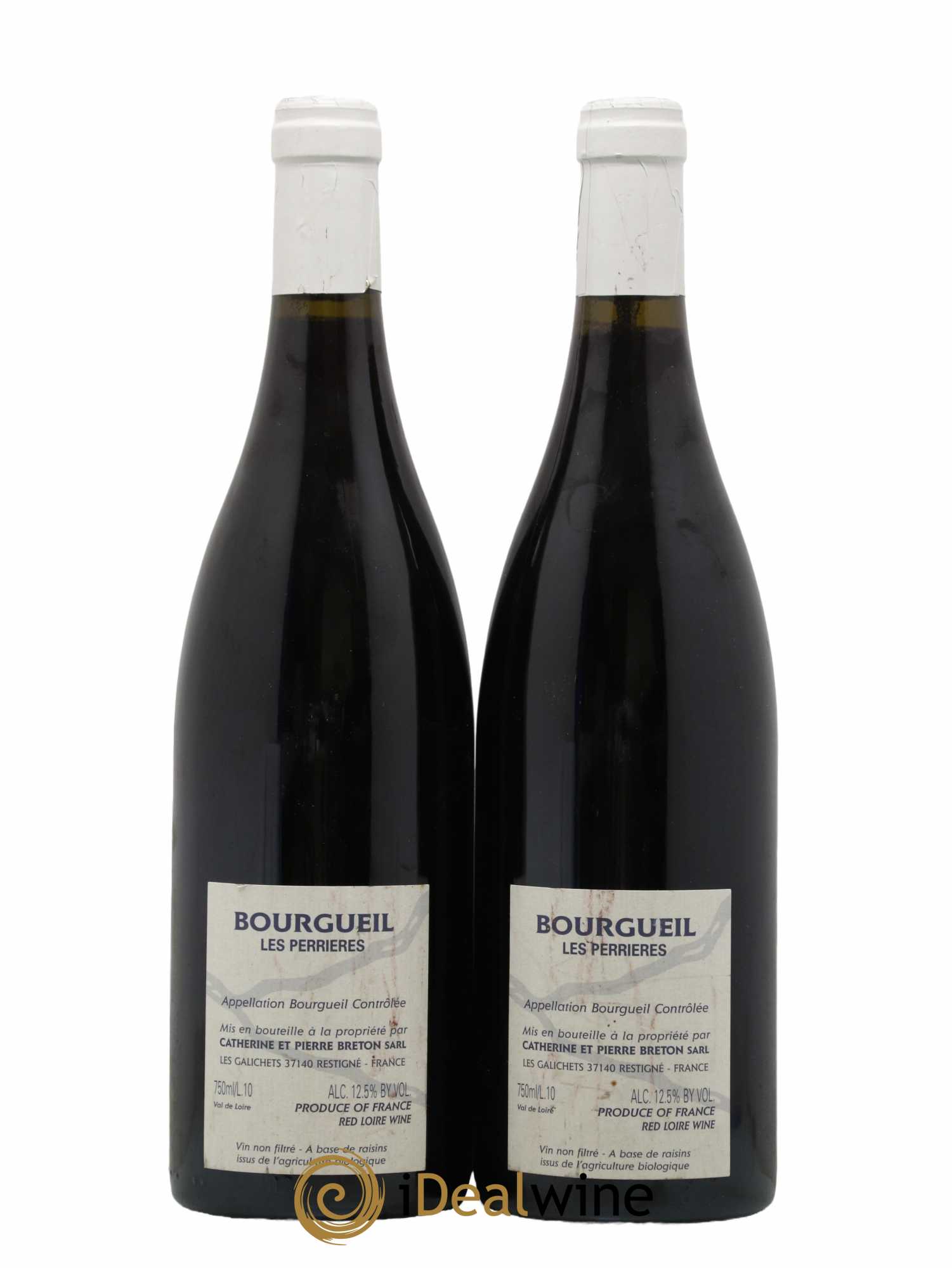 Bourgueil Les Perrières Catherine et Pierre Breton 2001 - Lot de 2 bouteilles - 1