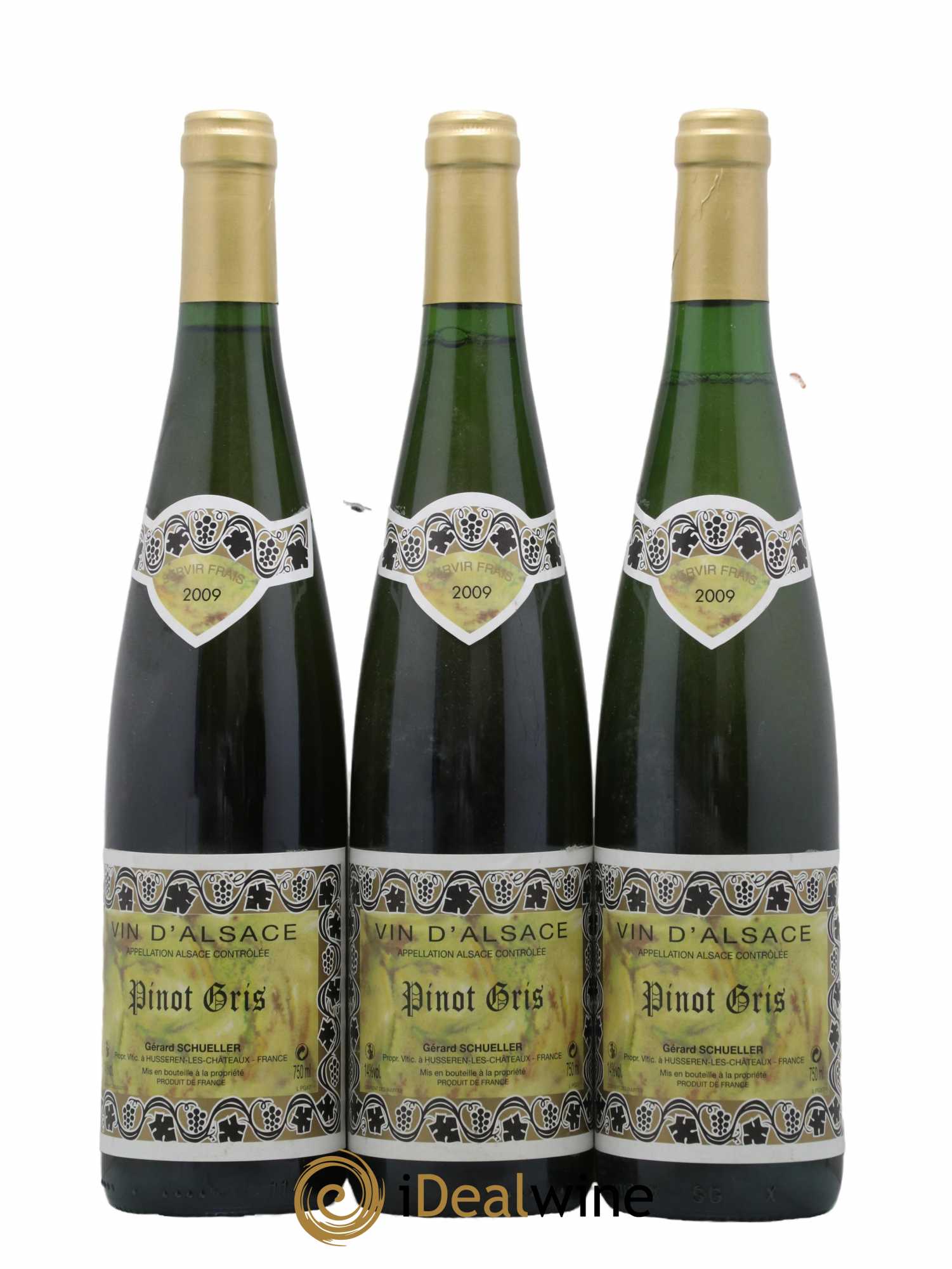 Alsace Pinot Gris (Tokay) Gérard Schueller (Domaine) 2009 - Lot de 3 bouteilles - 0
