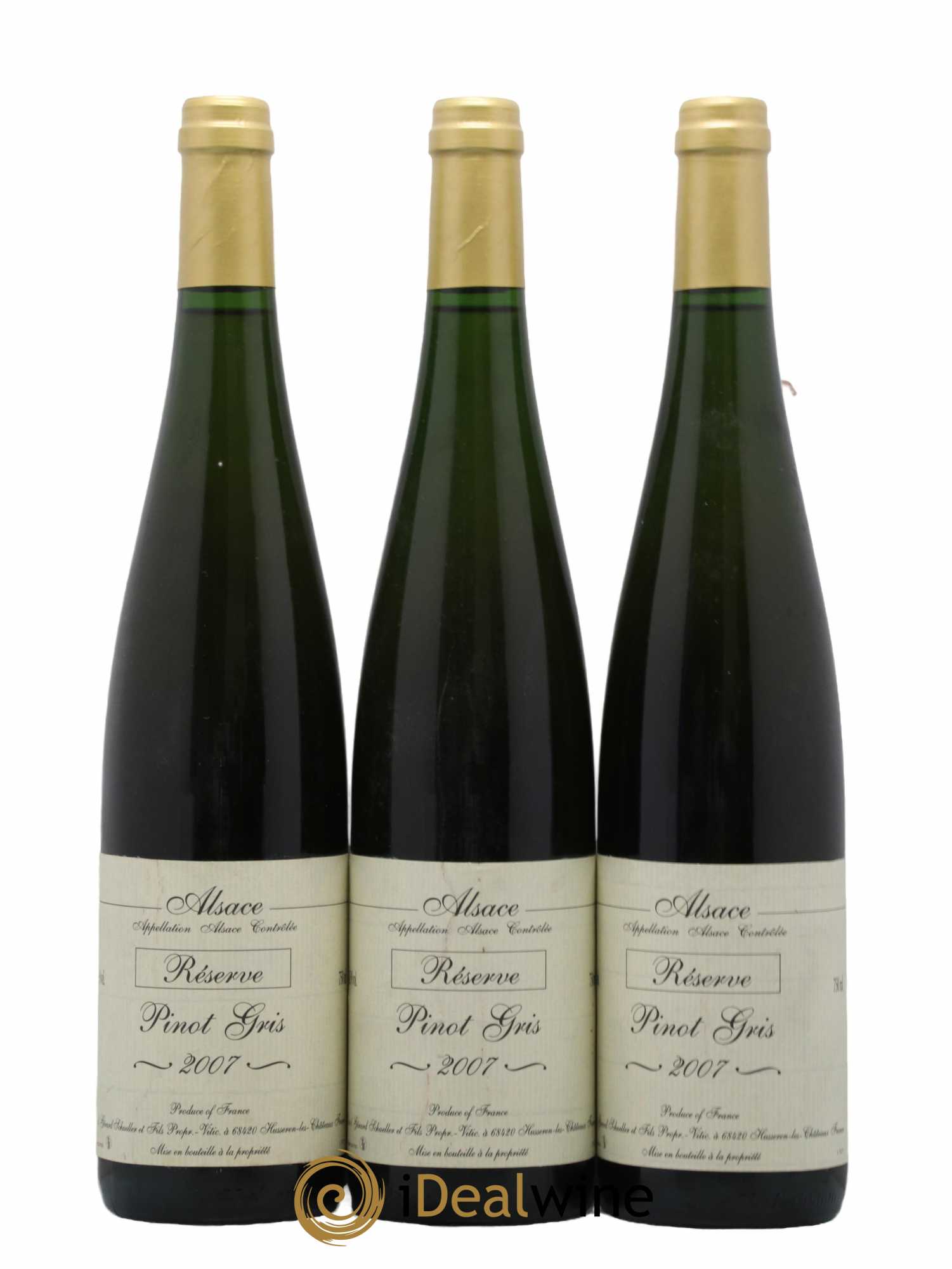 Alsace Pinot Gris (Tokay) Gérard Schueller (Domaine) Réserve 2007 - Lot de 3 bouteilles - 0