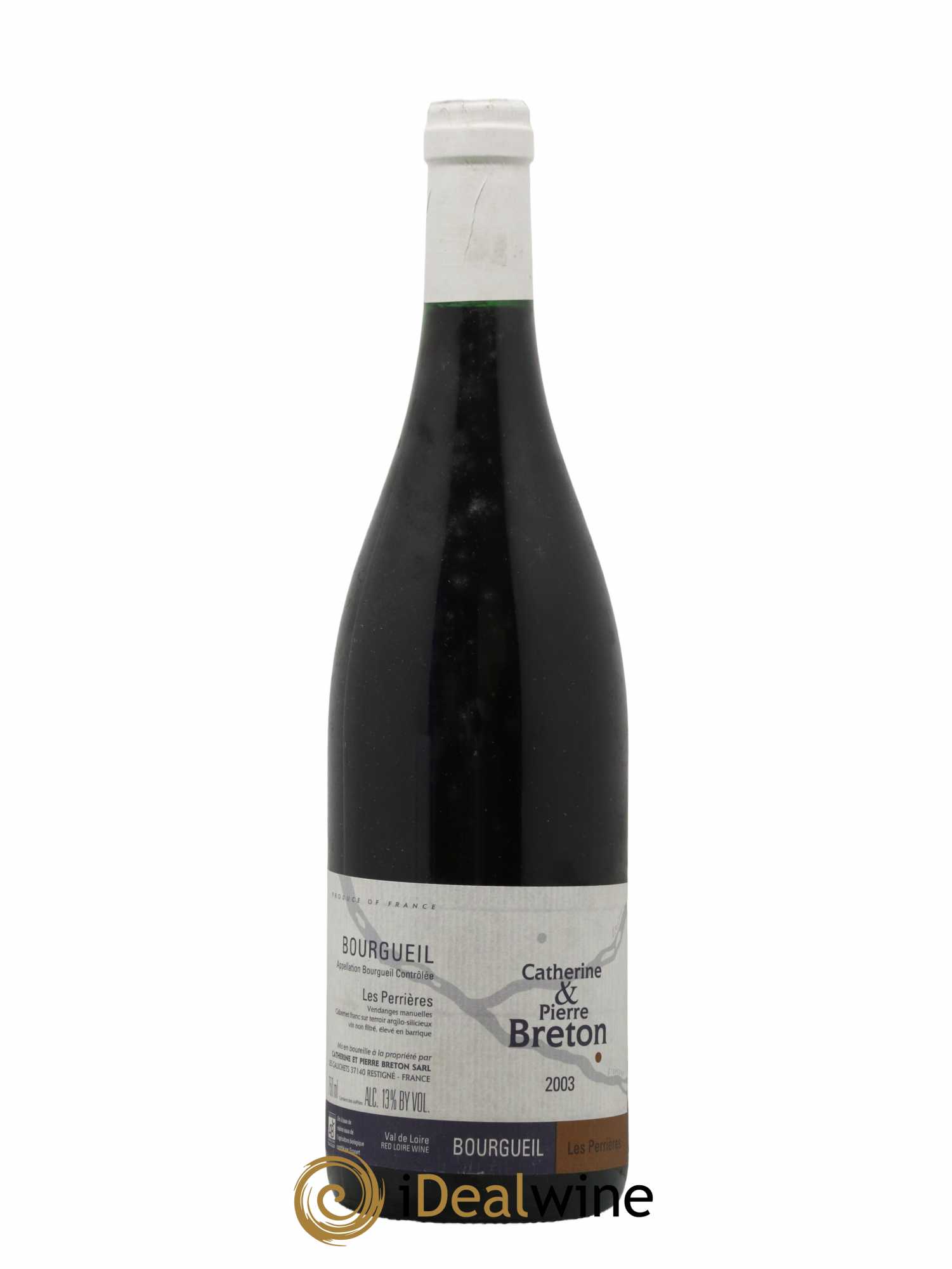 Bourgueil Les Perrières Catherine et Pierre Breton 2003 - Lot de 1 bouteille - 0