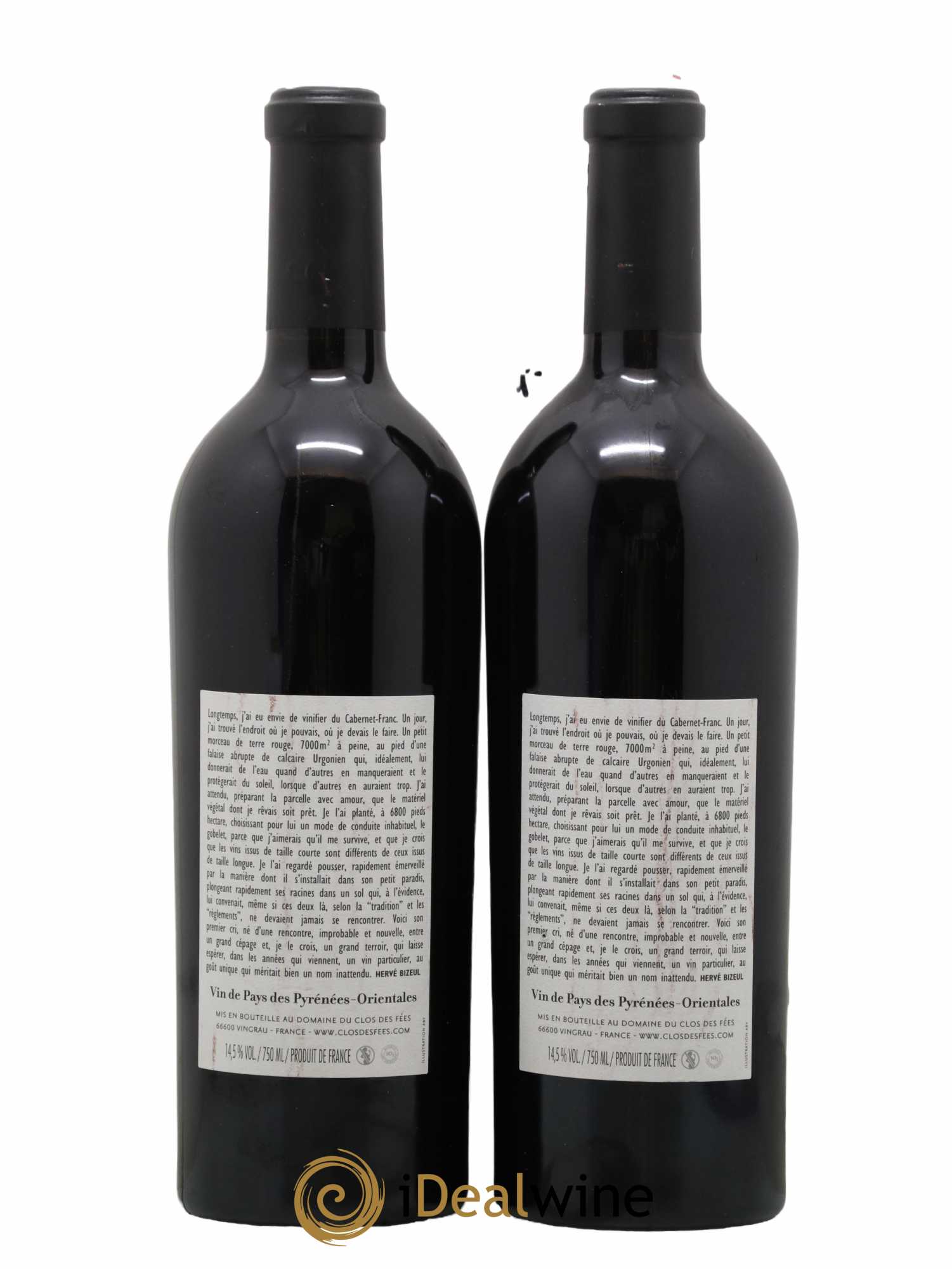 Côtes Catalanes (anciennement IGP Pyrénées Orientales) Clos des Fées Un faune avec son Fifre Hervé Bizeul 2011 - Lotto di 2 bottiglie - 1