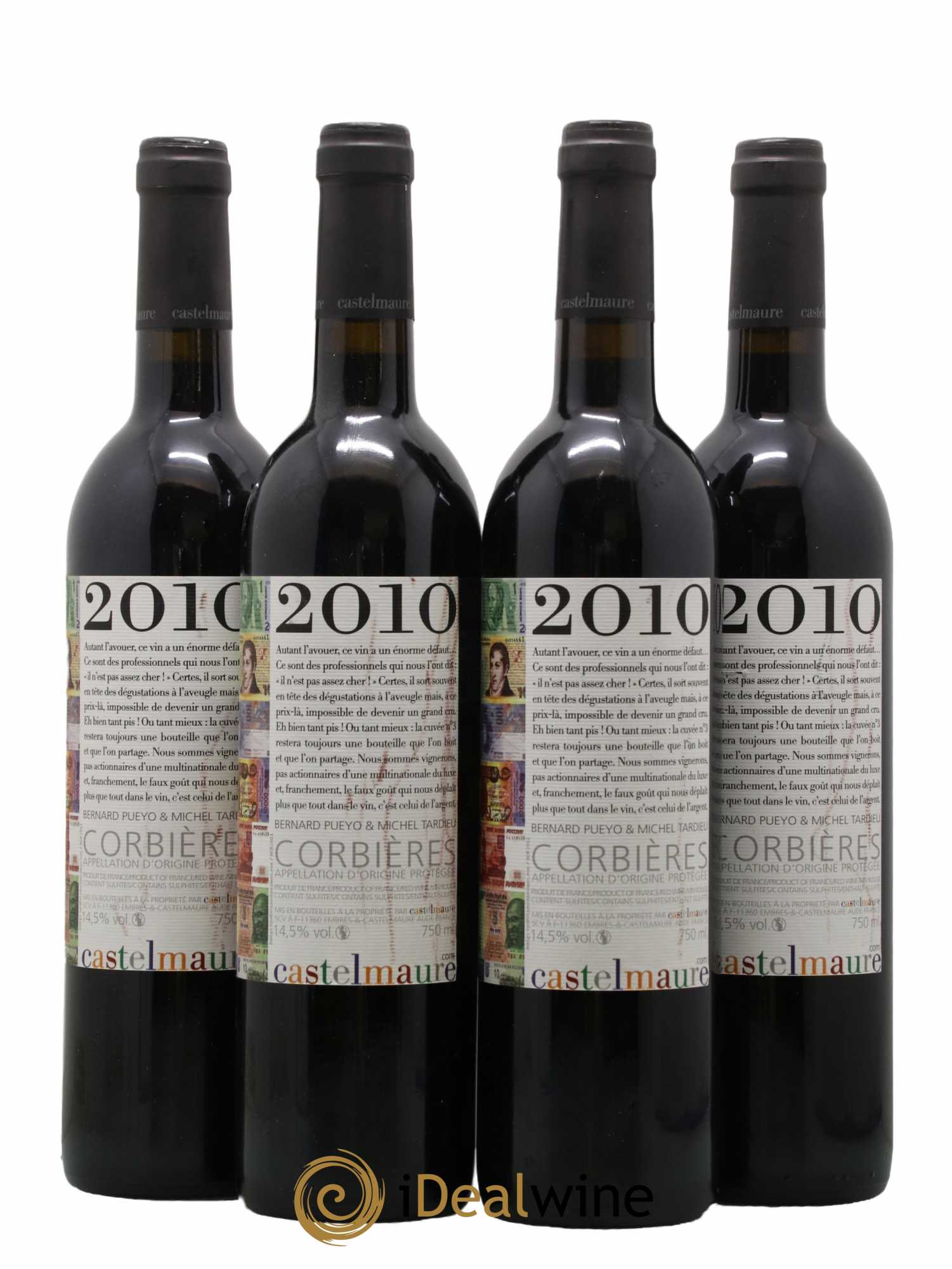Corbières N°3 Castelmaure 2010 - Lot de 4 bouteilles - 1