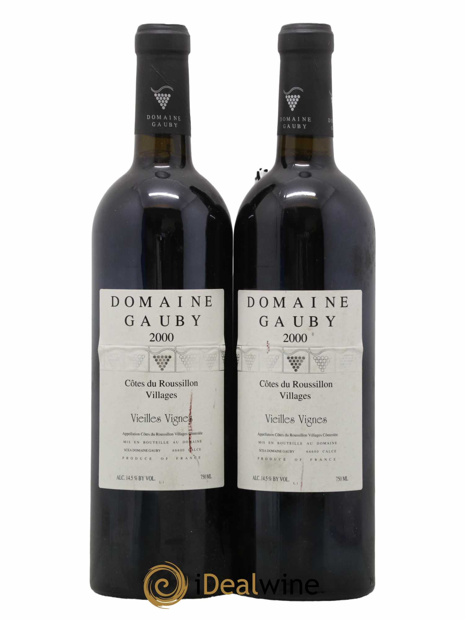 Côtes du Roussillon Villages Vieilles vignes Gauby (Domaine) 2000 - Lot de 2 bouteilles - 0