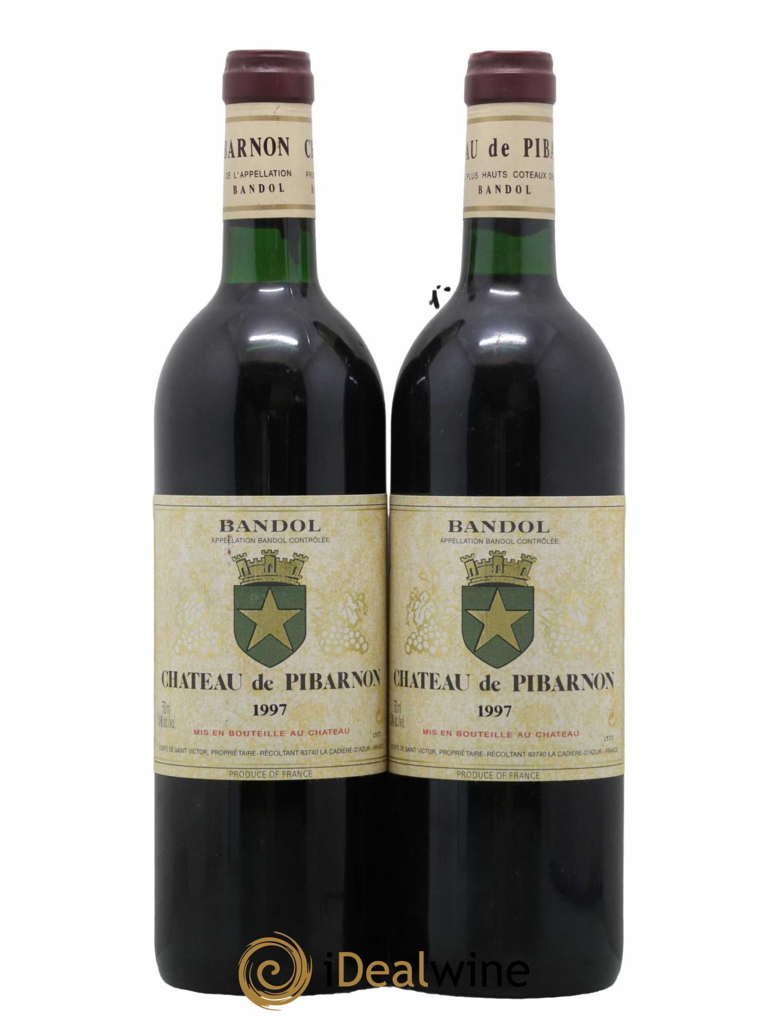 Bandol Château de Pibarnon Comte de Saint-Victor 1997 - Lot de 2 bouteilles - 0