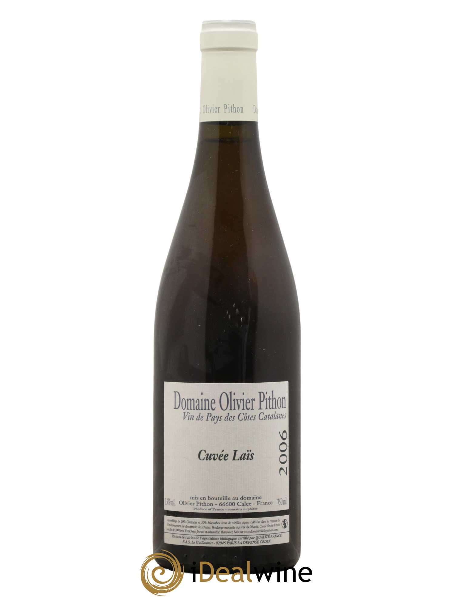 Côtes du Roussillon Olivier Pithon Laïs 2006 - Lot de 1 bouteille - 0