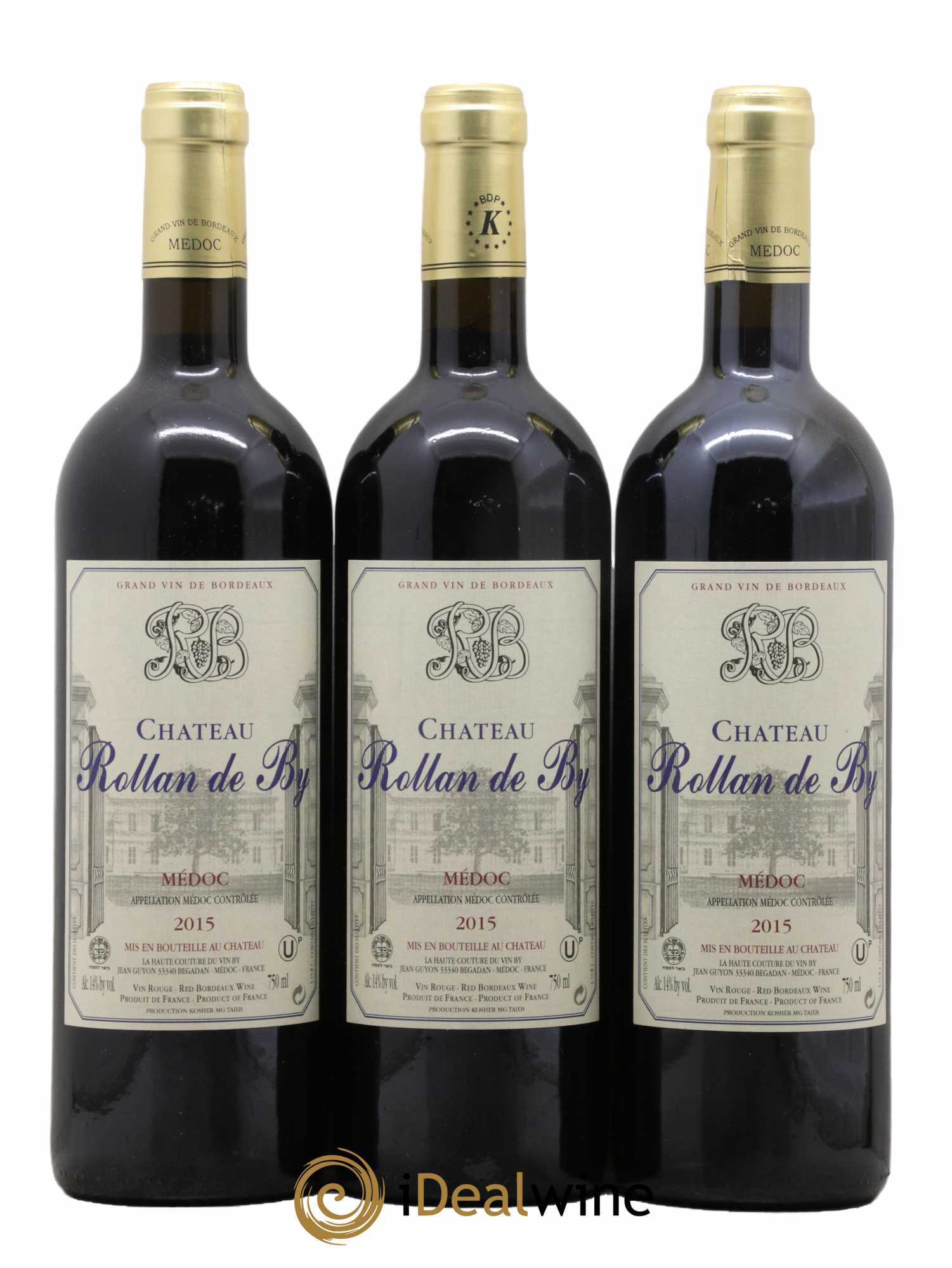 Château Rollan de By Cru Bourgeois 2015 - Lot de 3 bouteilles - 0