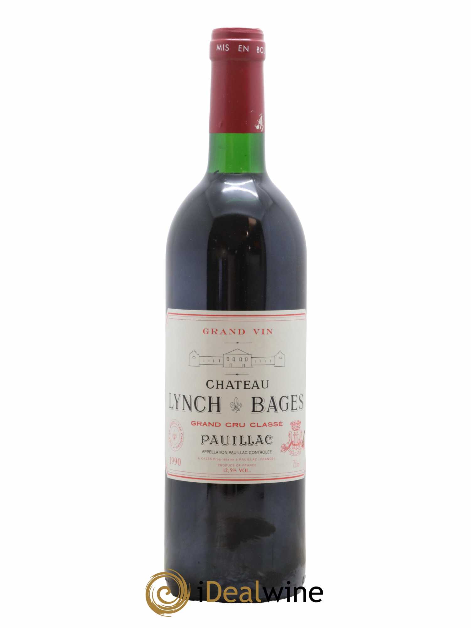 Château Lynch Bages 5ème Grand Cru Classé 1990 - Lot de 1 bouteille - 0