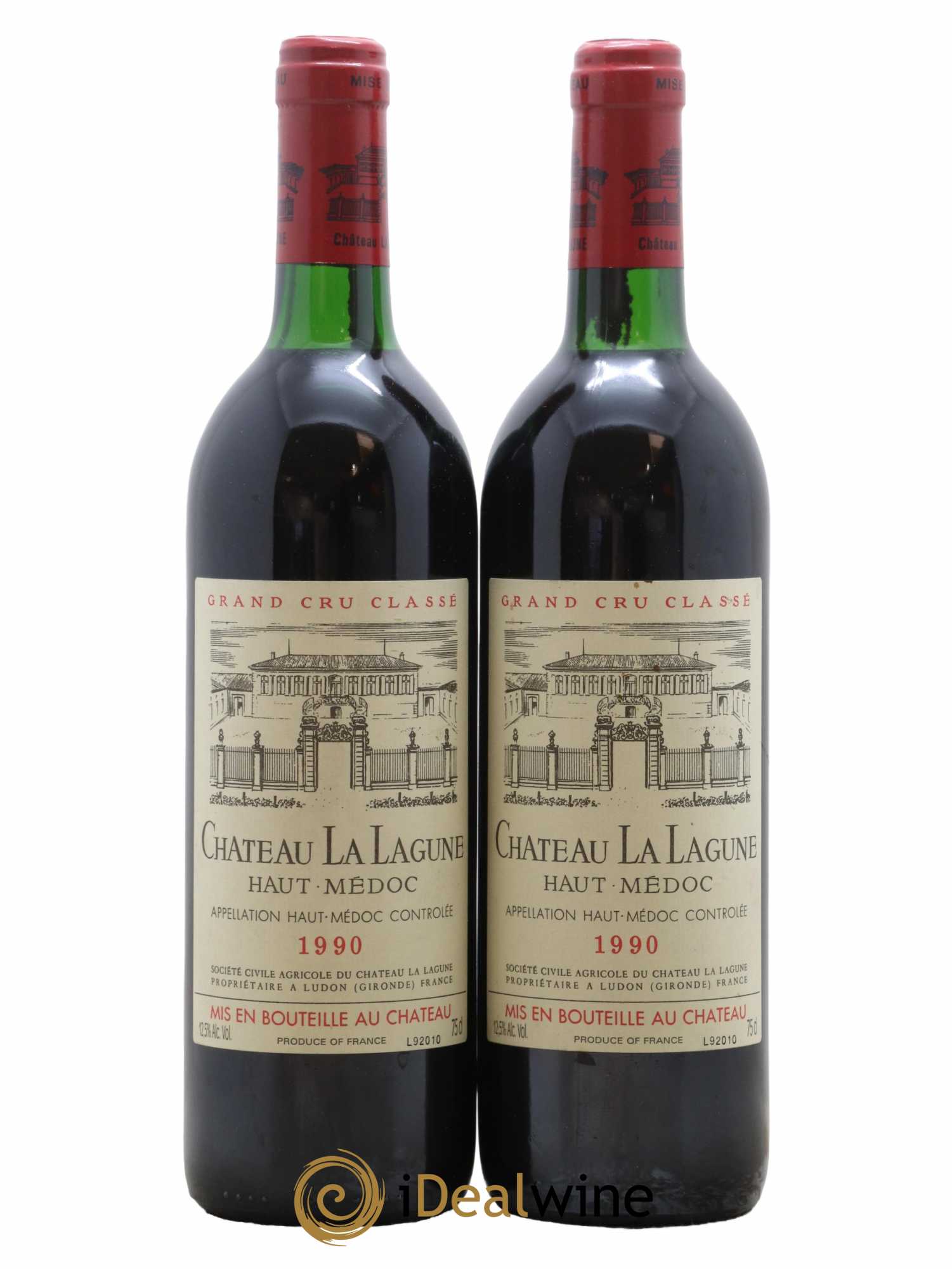 Château la Lagune 3ème Grand Cru Classé 1990 - Lot de 2 bouteilles - 0