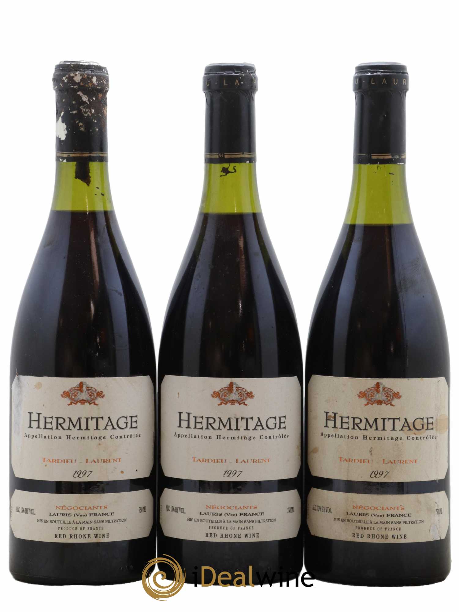 Hermitage Maison Tardieu-Laurent 1997 - Lot de 3 bouteilles - 0