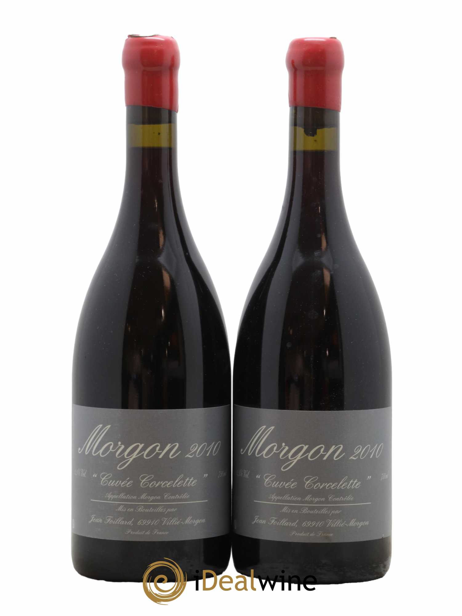 Morgon Corcelette Jean Foillard 2010 - Lot de 2 bouteilles - 0