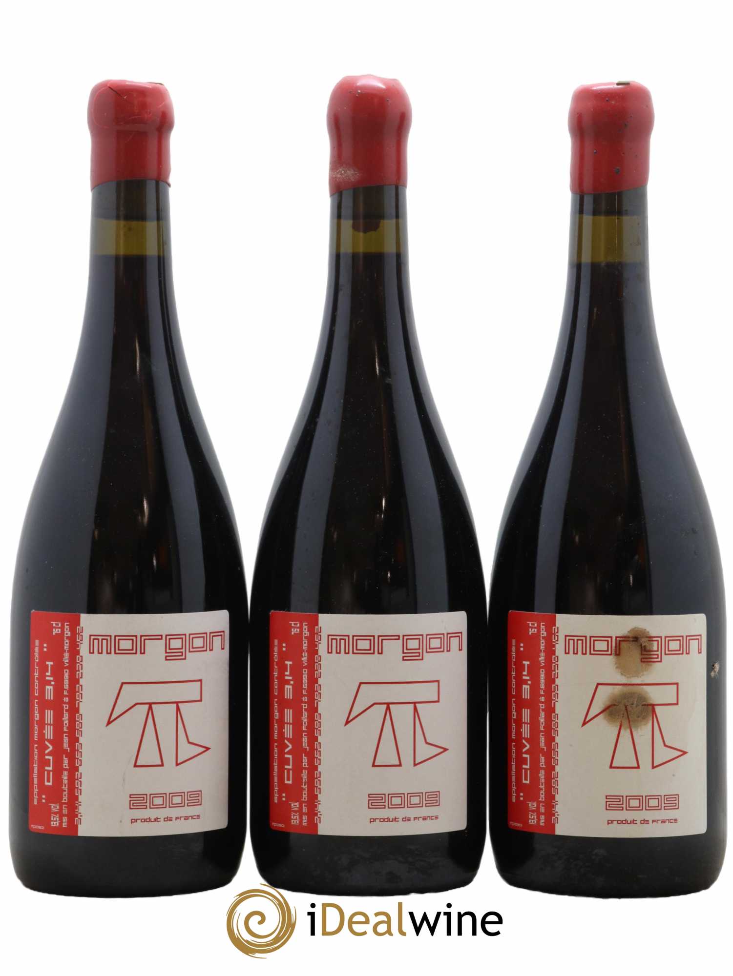 Morgon 3.14 Jean Foillard 2009 - Lot de 3 bouteilles - 0