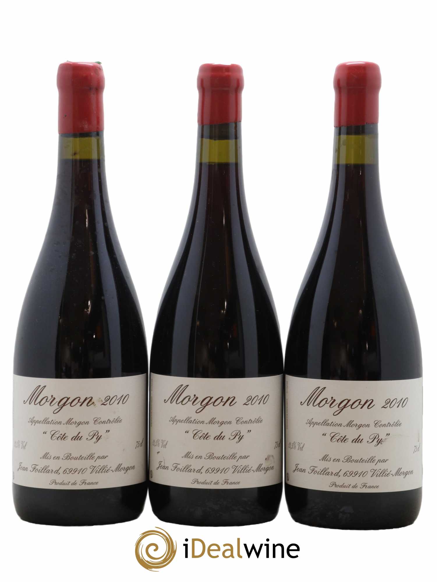 Morgon Côte du Py Jean Foillard 2010 - Lot de 3 bouteilles - 0