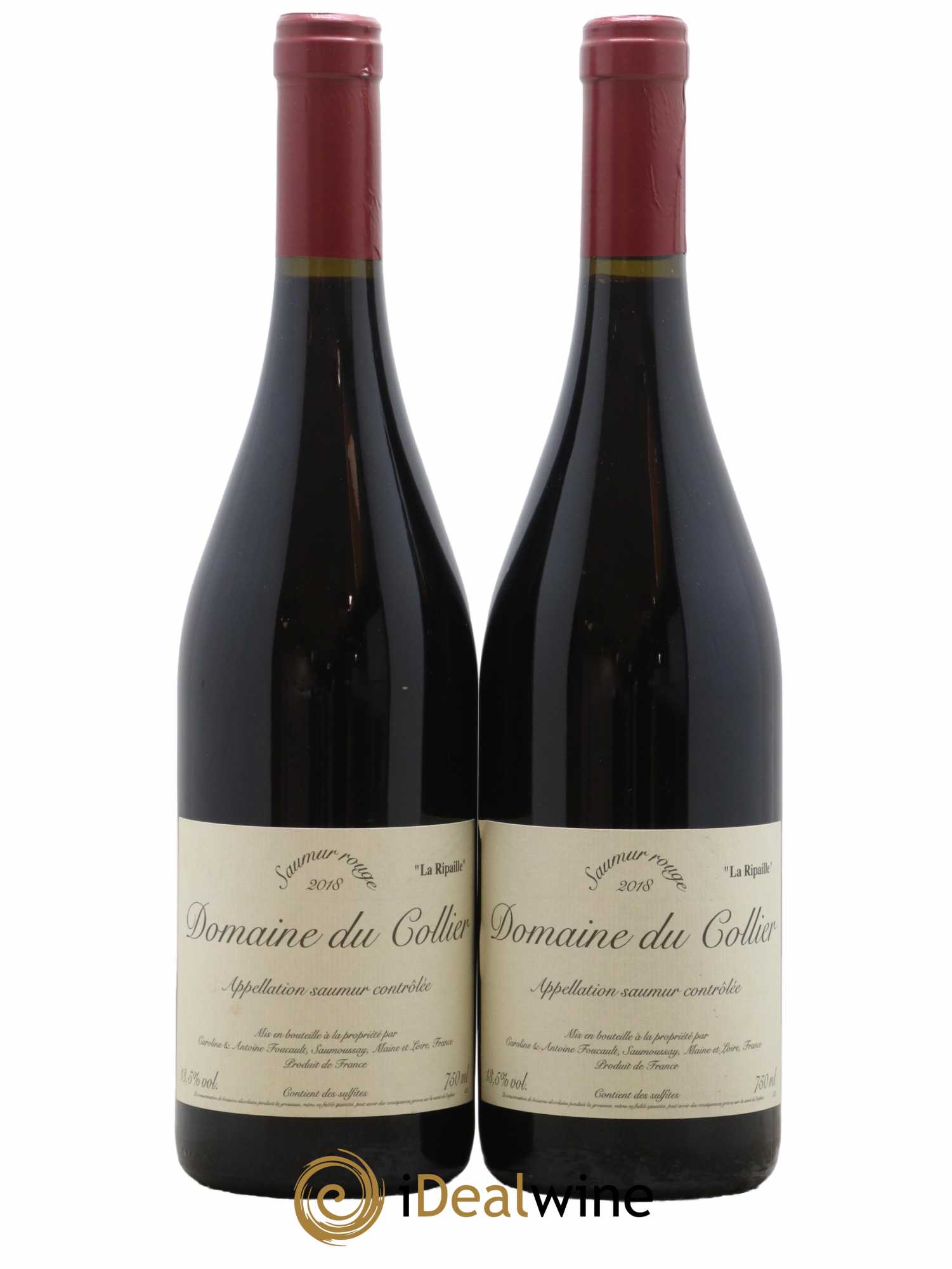 Saumur La Ripaille Domaine du Collier 2018 - Lot de 2 bouteilles - 0