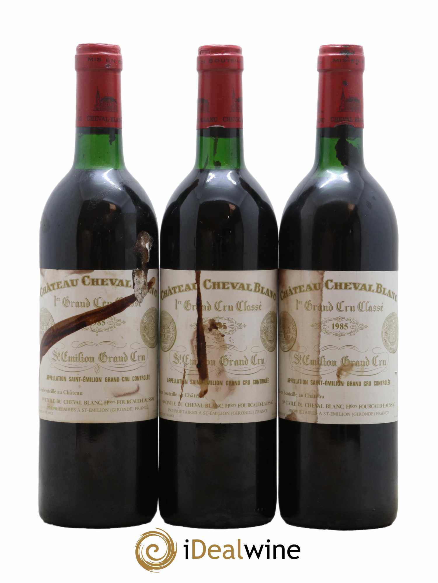 Château Cheval Blanc 1er Grand Cru Classé A 1985 - Lot de 3 bouteilles - 0