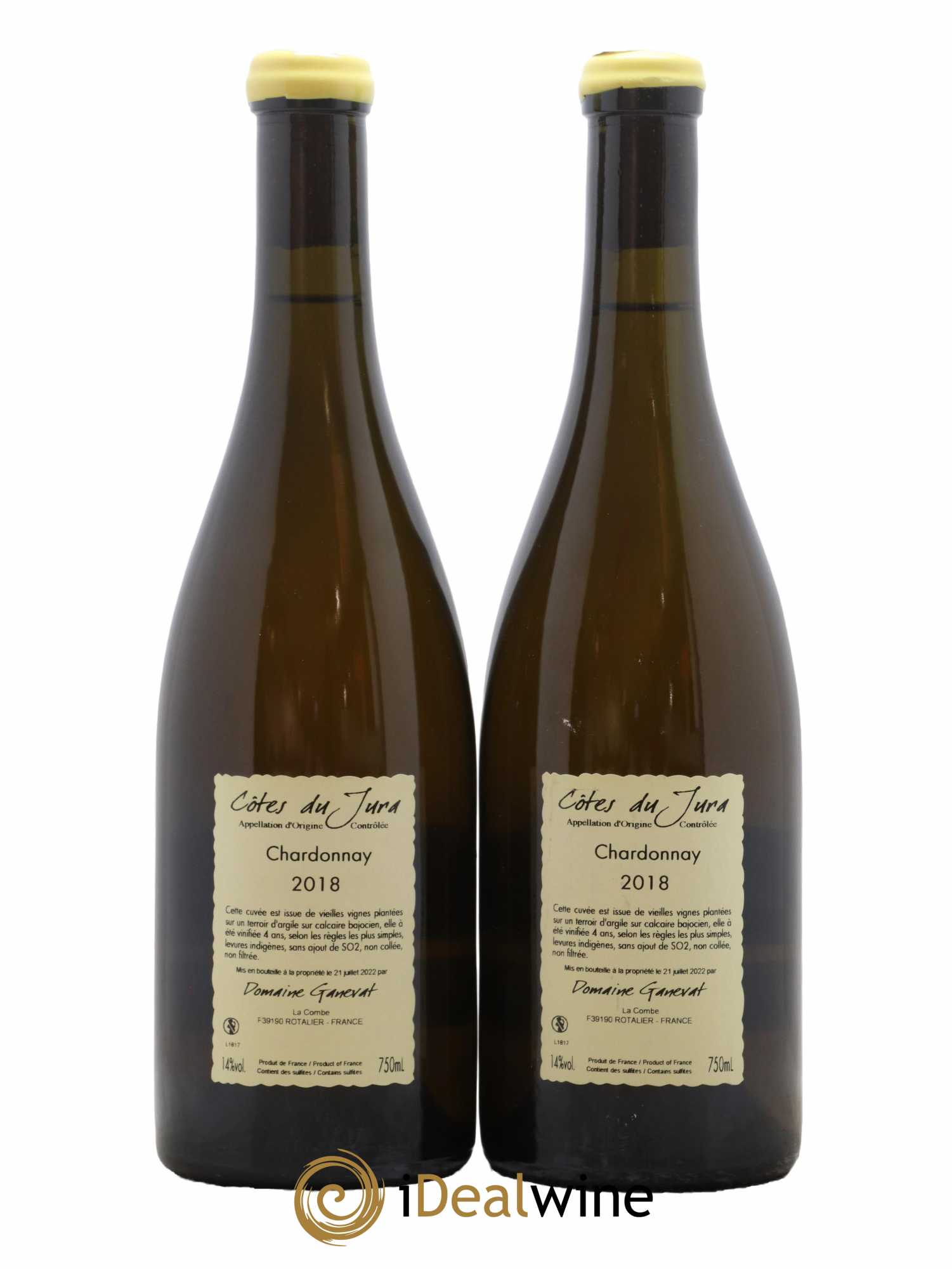 Côtes du Jura Rouchamps Chardonnay Jean-François Ganevat (Domaine) 2018 - Lot de 2 bouteilles - 1