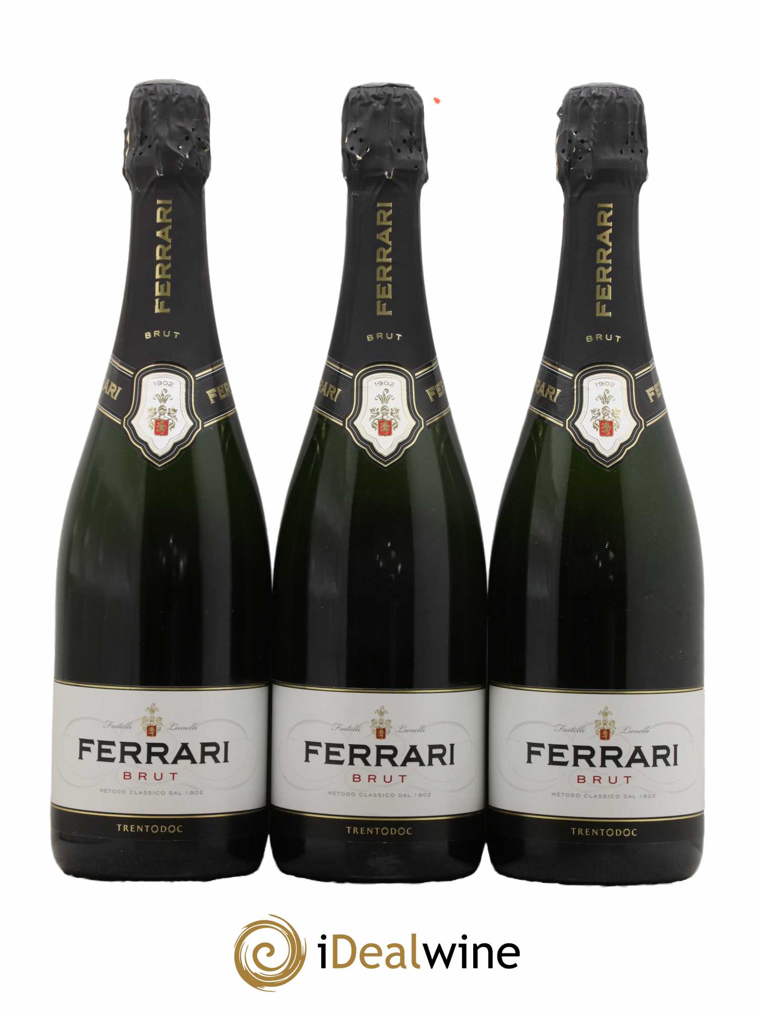 Italie Brut Trento DOC Ferrari - Lot de 3 bouteilles - 0