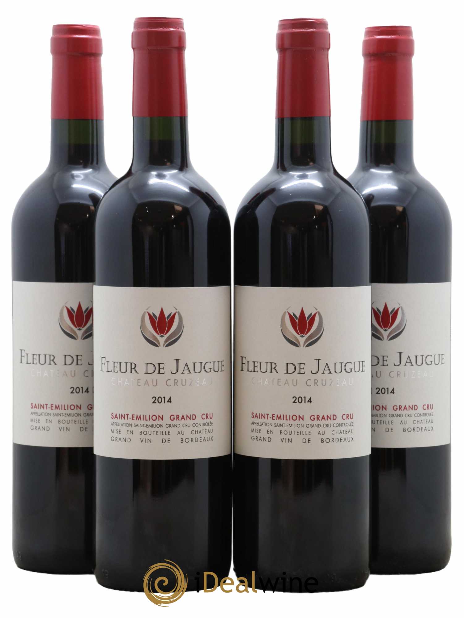Saint-Émilion Grand Cru Fleur De Jaugue Chateau Cruzeau 2014 - Lot de 4 bouteilles - 0
