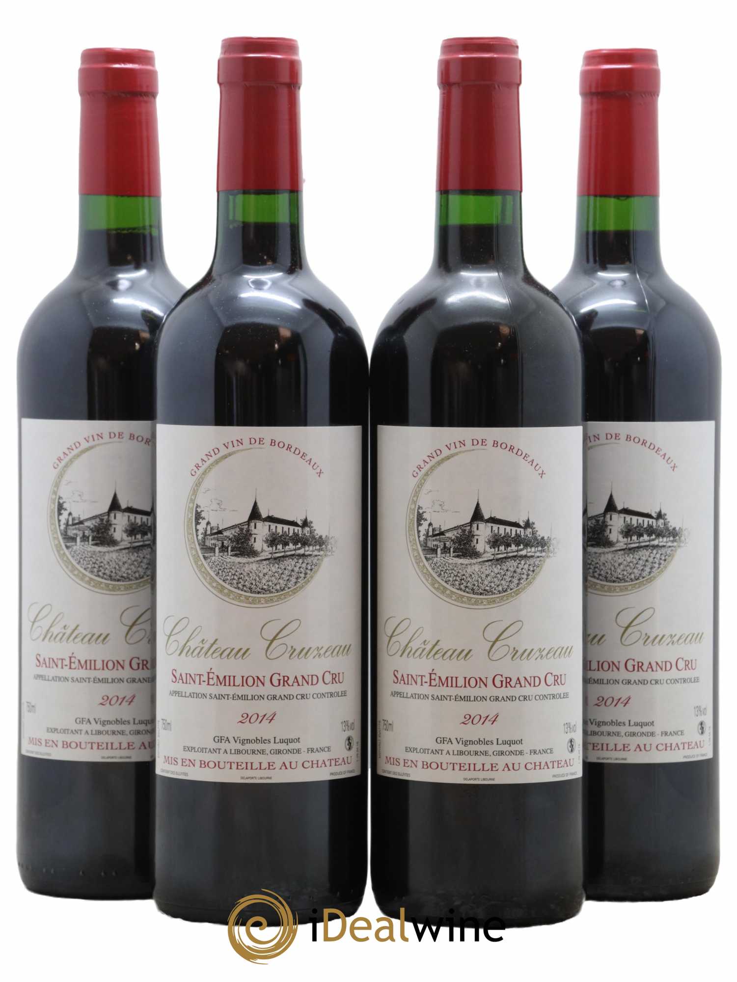 Château Cruzeau 2014 - Lot de 4 bouteilles - 0