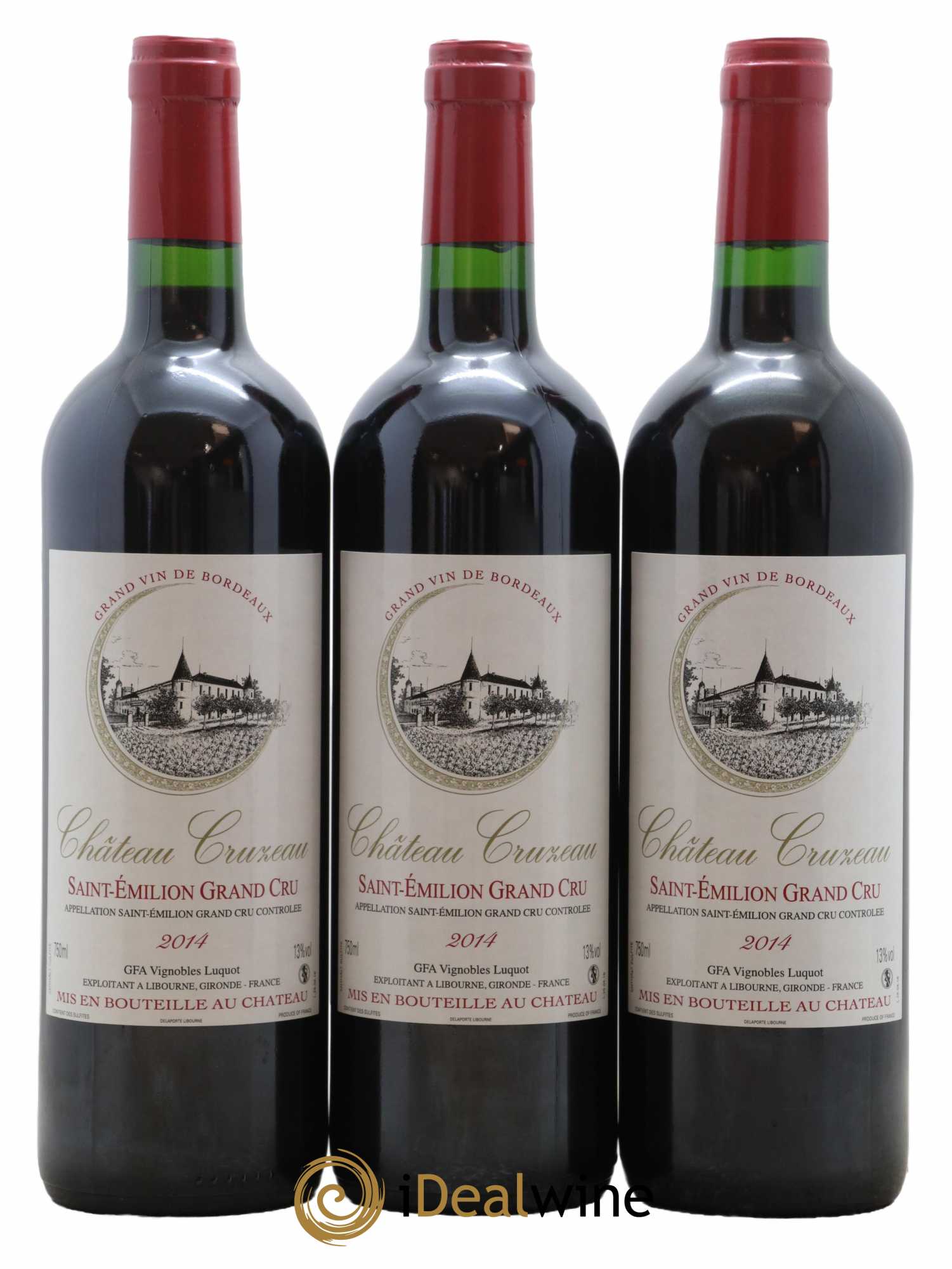 Château Cruzeau 2014 - Lot de 3 bouteilles - 0