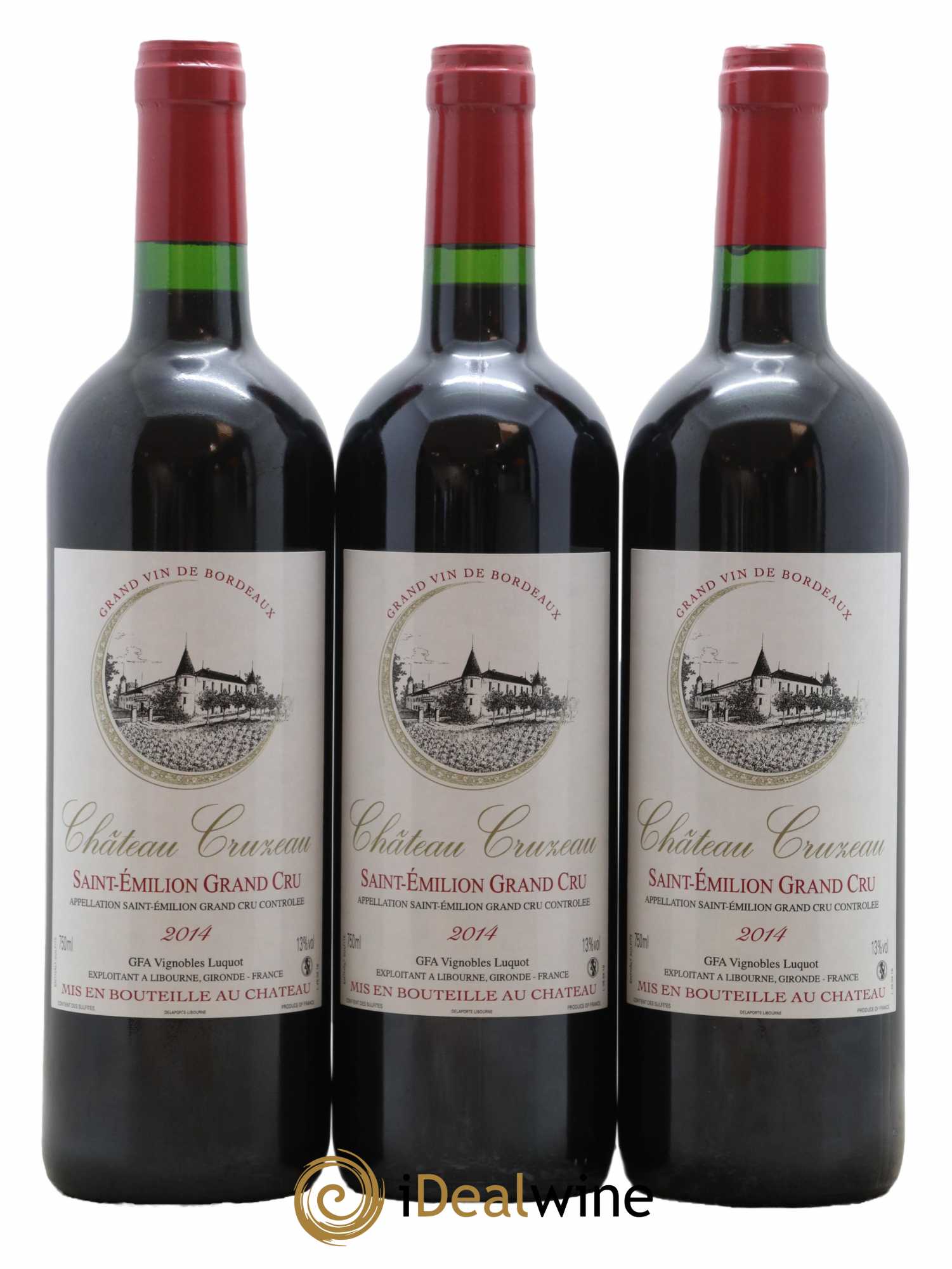 Château Cruzeau 2014 - Lot de 3 bouteilles - 0