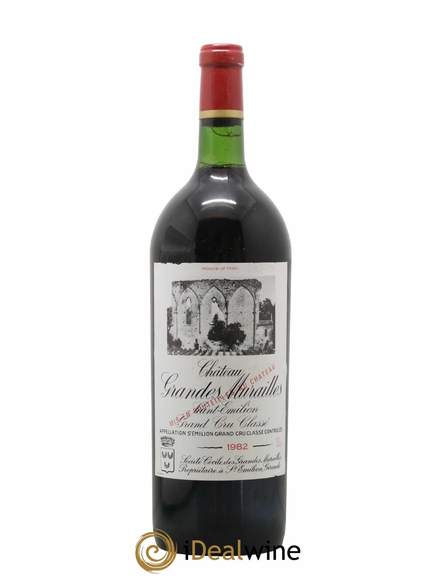 Château les Grandes Murailles Grand Cru Classé 1982 - Lot de 1 magnum - 0