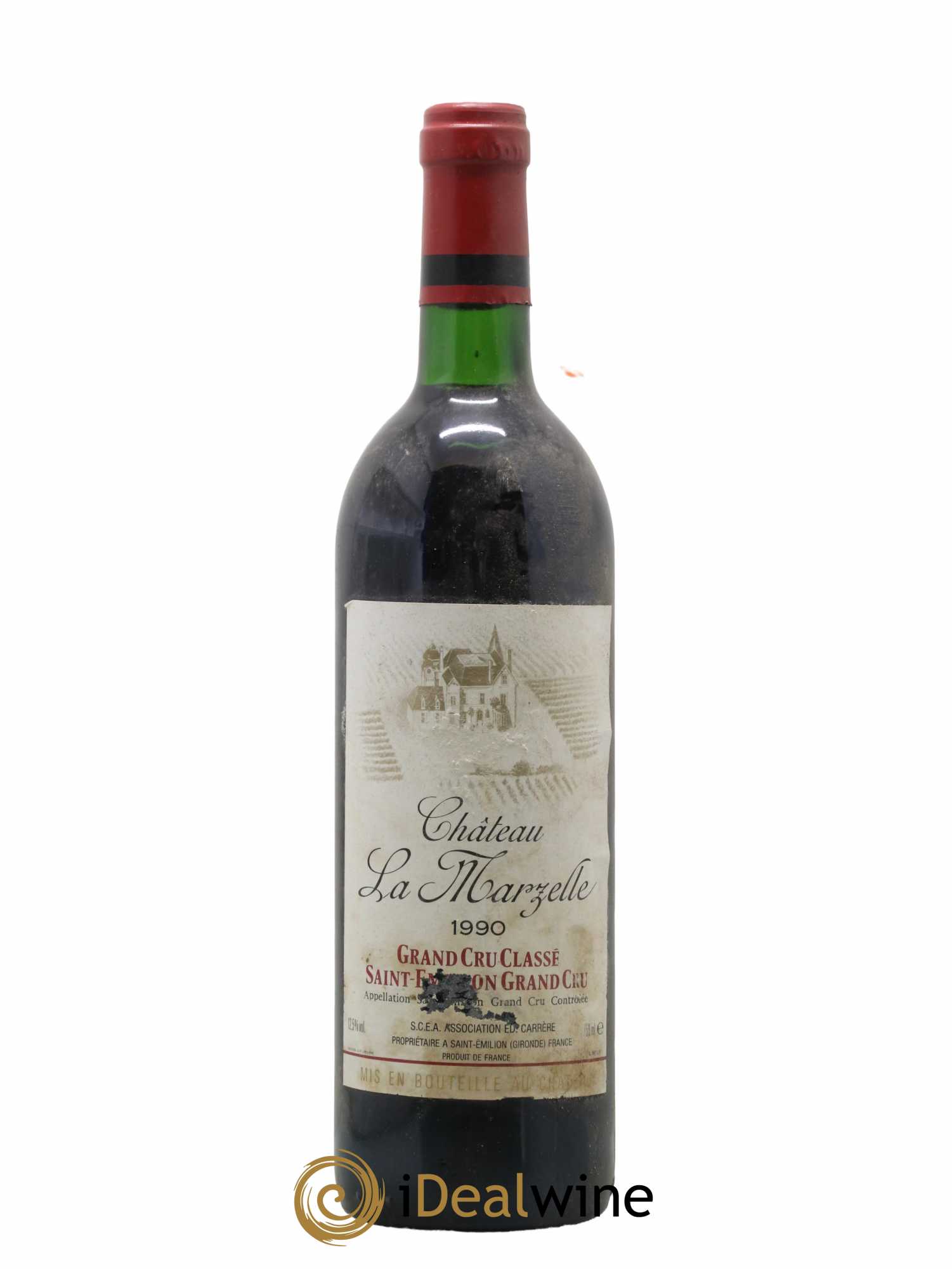 Château La Marzelle Grand Cru Classé 1990 - Lot de 1 bouteille - 0