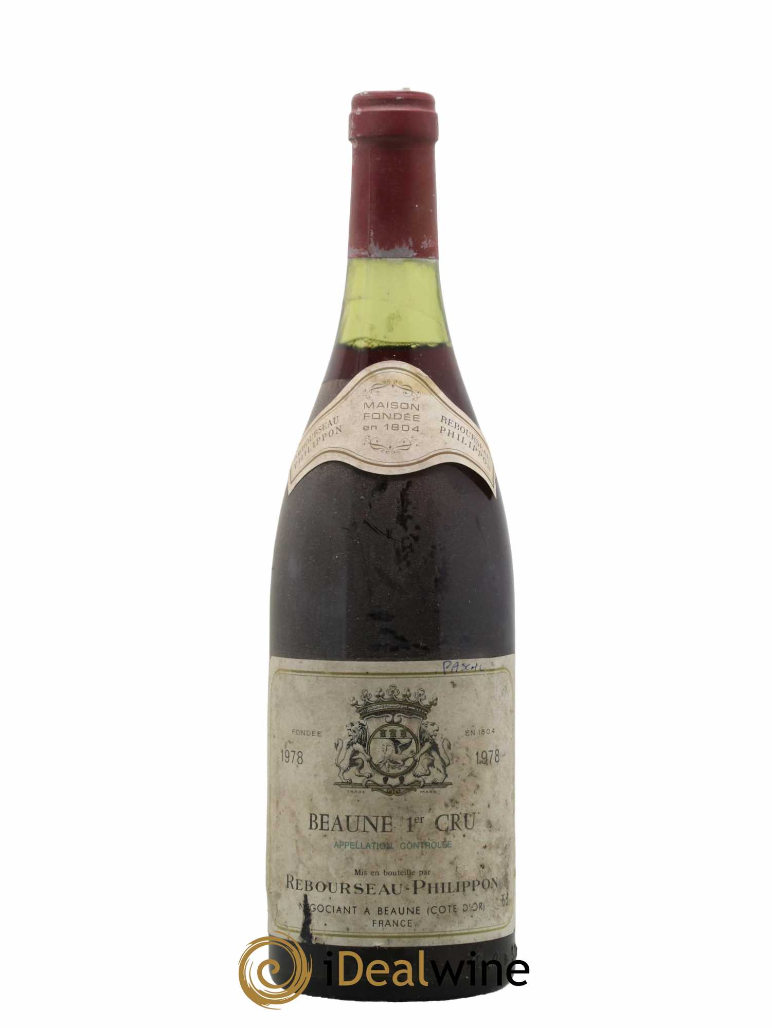 Beaune 1er Cru Domaine Rebourseau-Philipon 1978 - Lot de 1 bouteille - 0