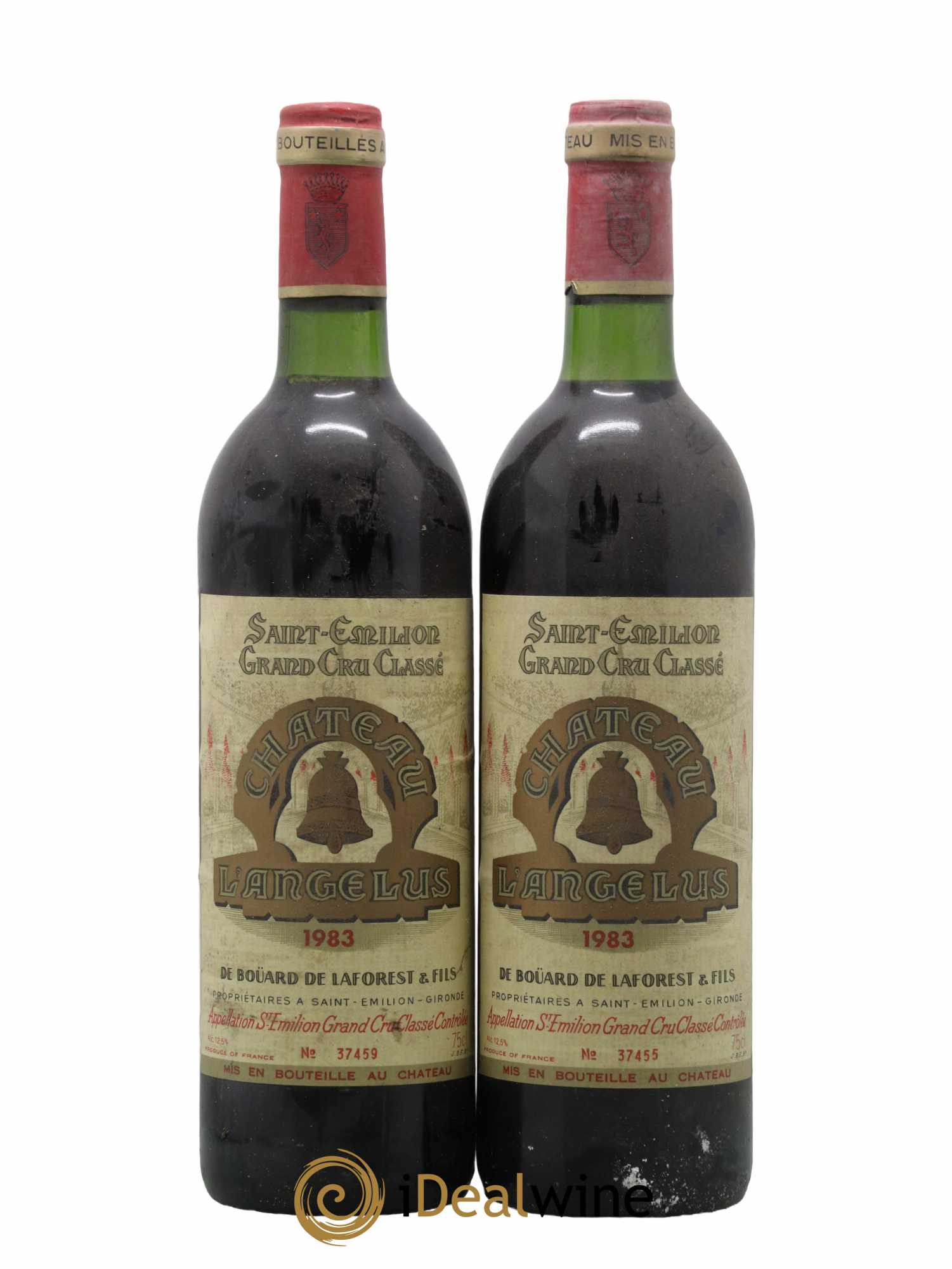 Château Angélus 1er Grand Cru Classé A 1983 - Lot de 2 bouteilles - 0