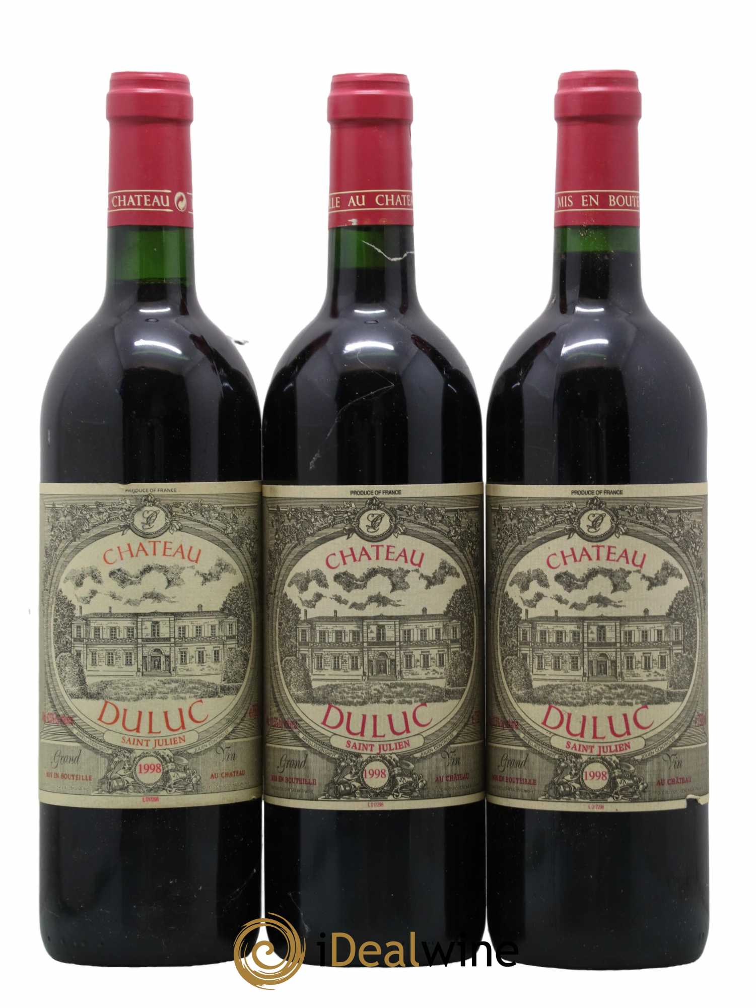 Duluc de Branaire Second Vin 1998 - Lot de 3 bouteilles - 0
