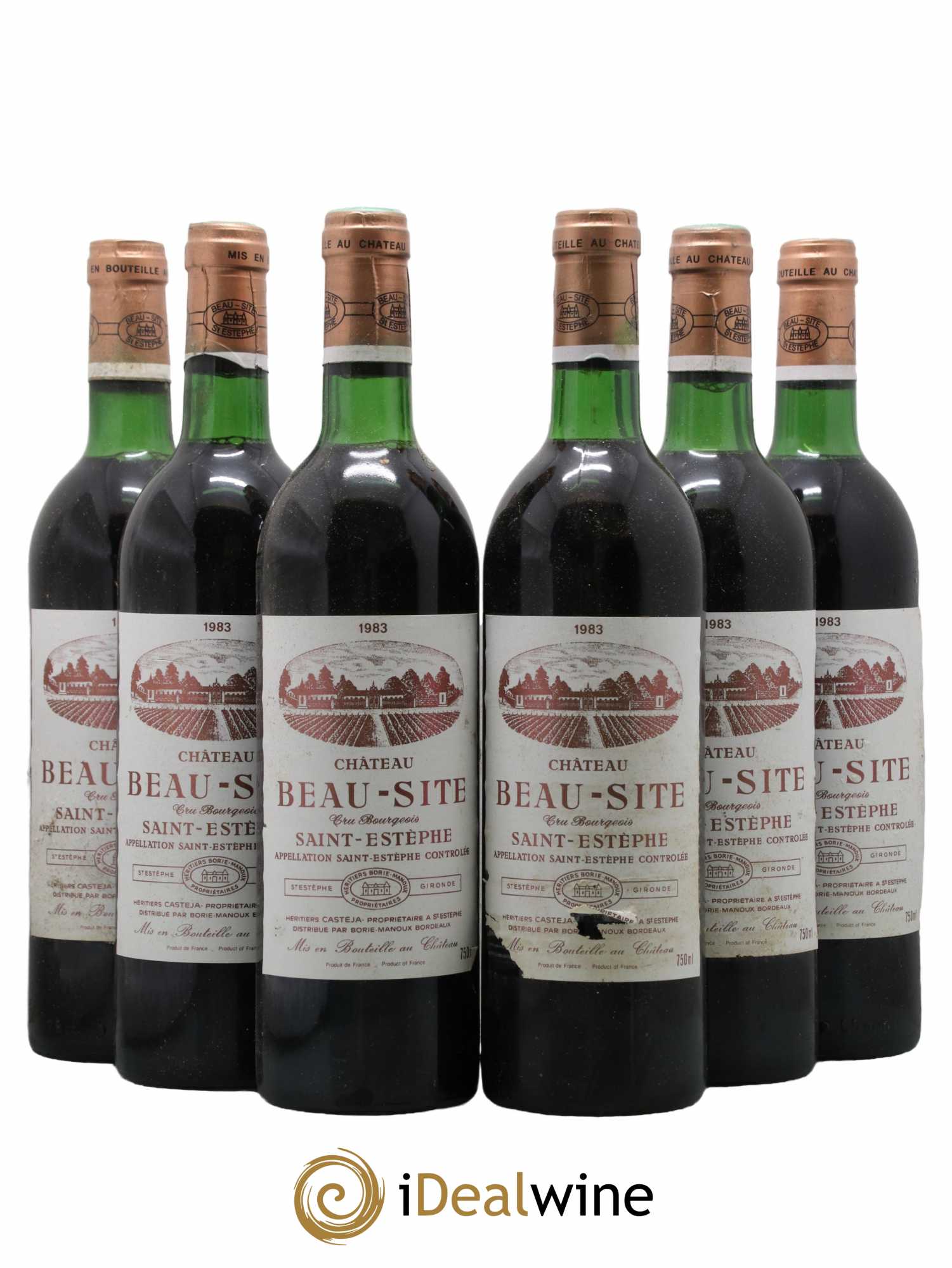 Château Beau Site Cru Bourgeois 1983 - Lot de 6 bouteilles - 0