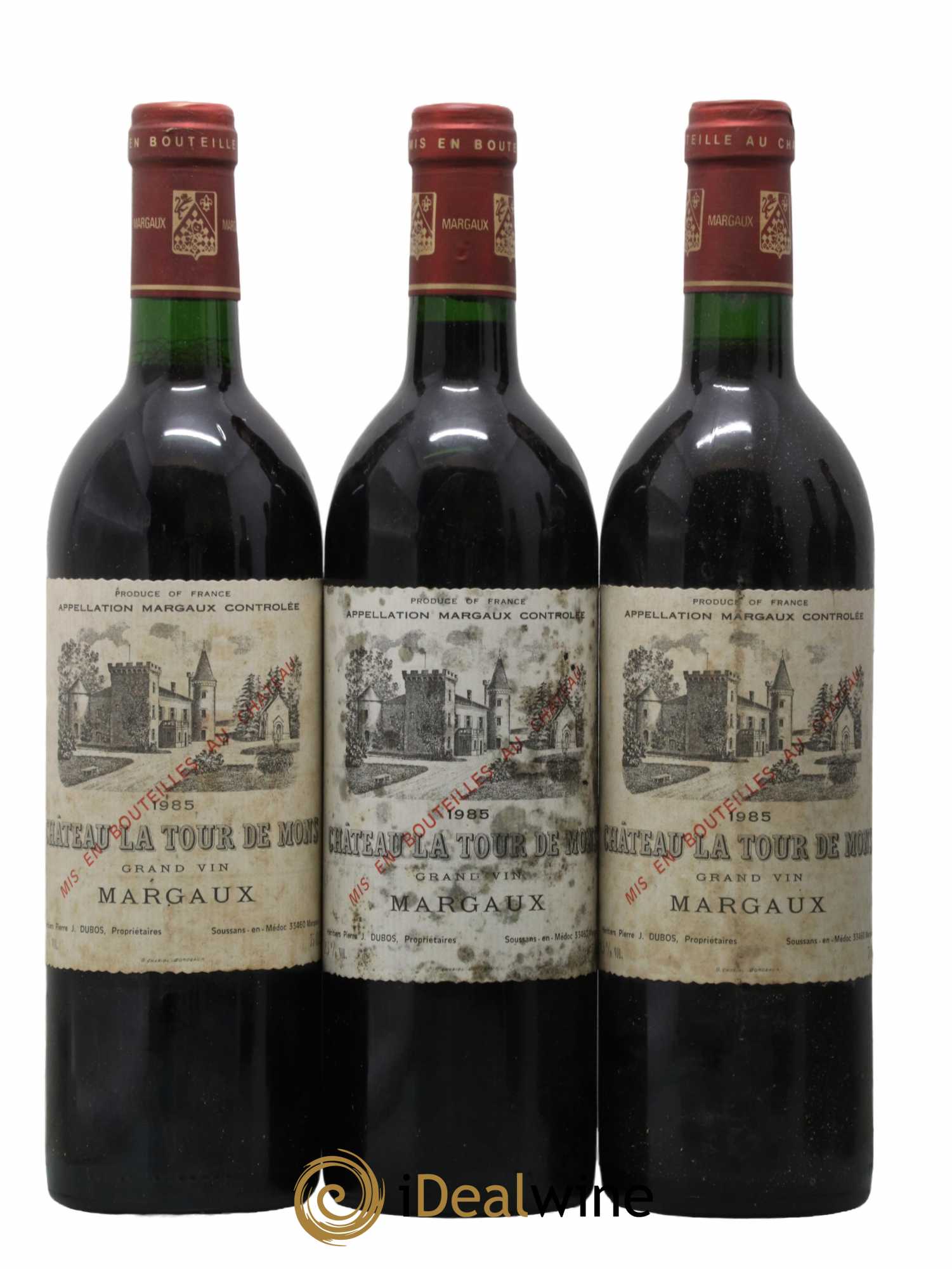 Château la Tour de Mons Cru Bourgeois 1985 - Lot de 6 bouteilles - 1