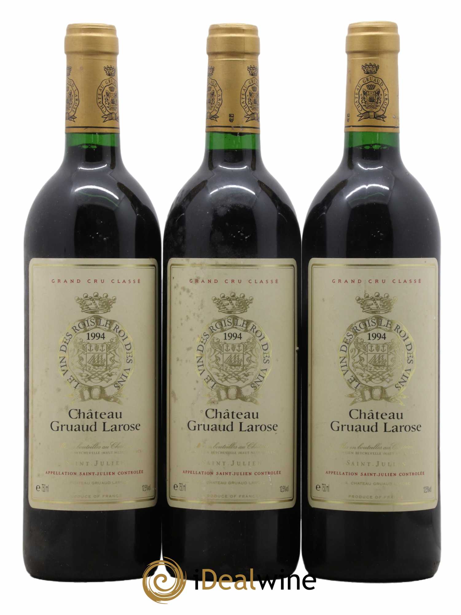 Château Gruaud Larose 2ème Grand Cru Classé 1994 - Lot de 3 bouteilles - 0