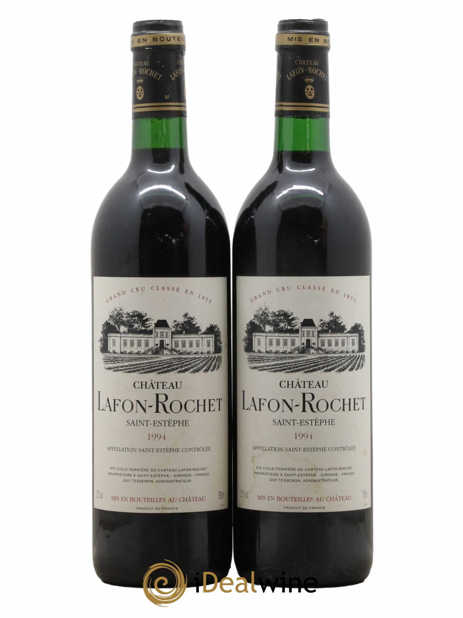Château Lafon Rochet 4ème Grand Cru Classé 1994 - Lot de 2 bouteilles - 0