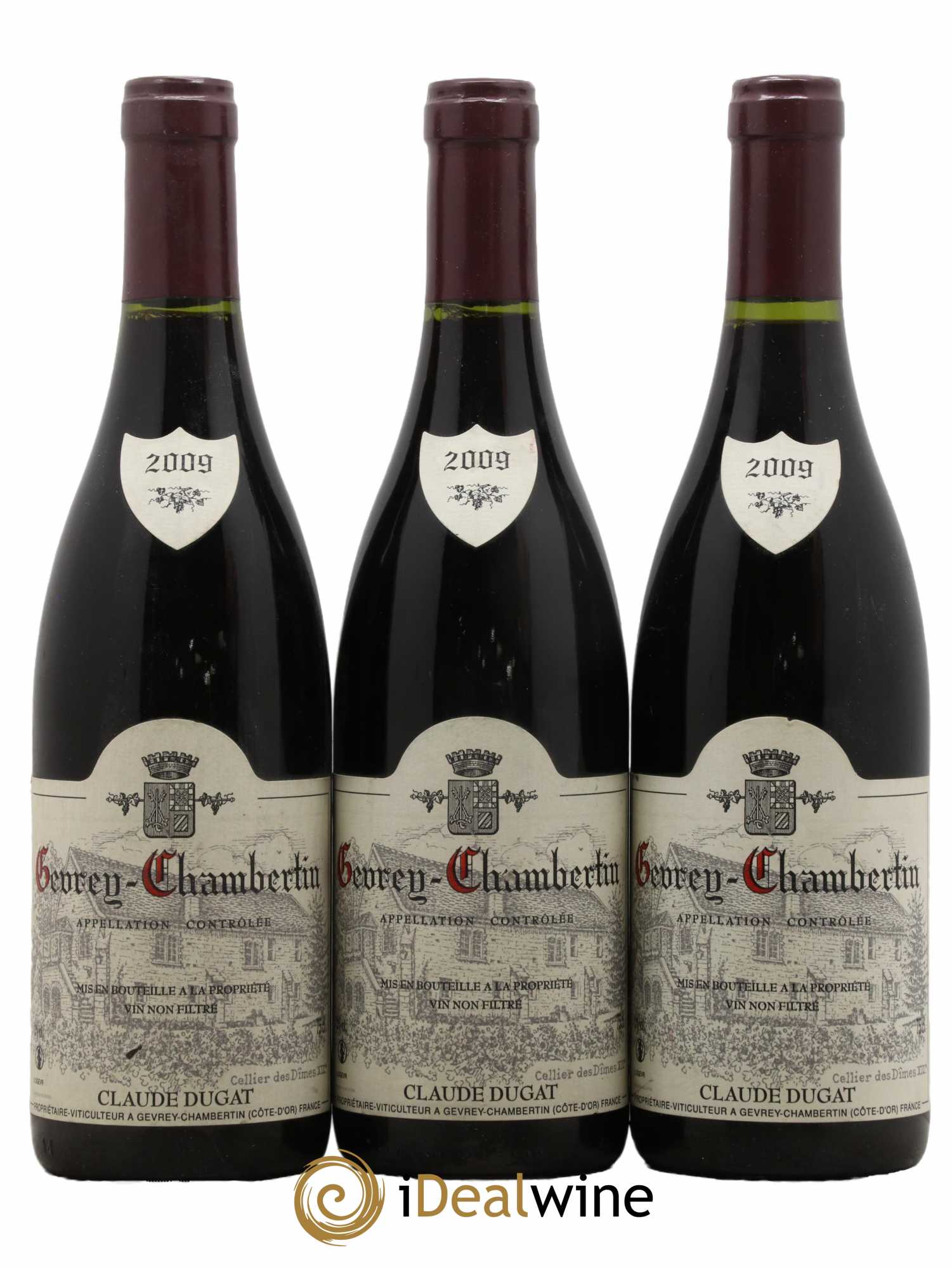 Gevrey-Chambertin Claude Dugat 2009 - Lot de 3 bouteilles - 0