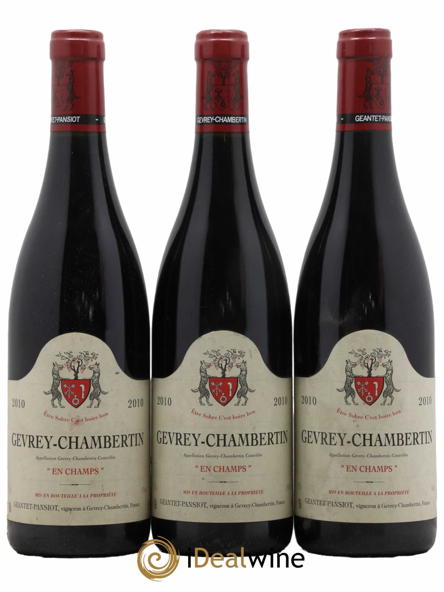 Gevrey-Chambertin En Champs Geantet-Pansiot 2010 - Lot de 3 bouteilles - 0