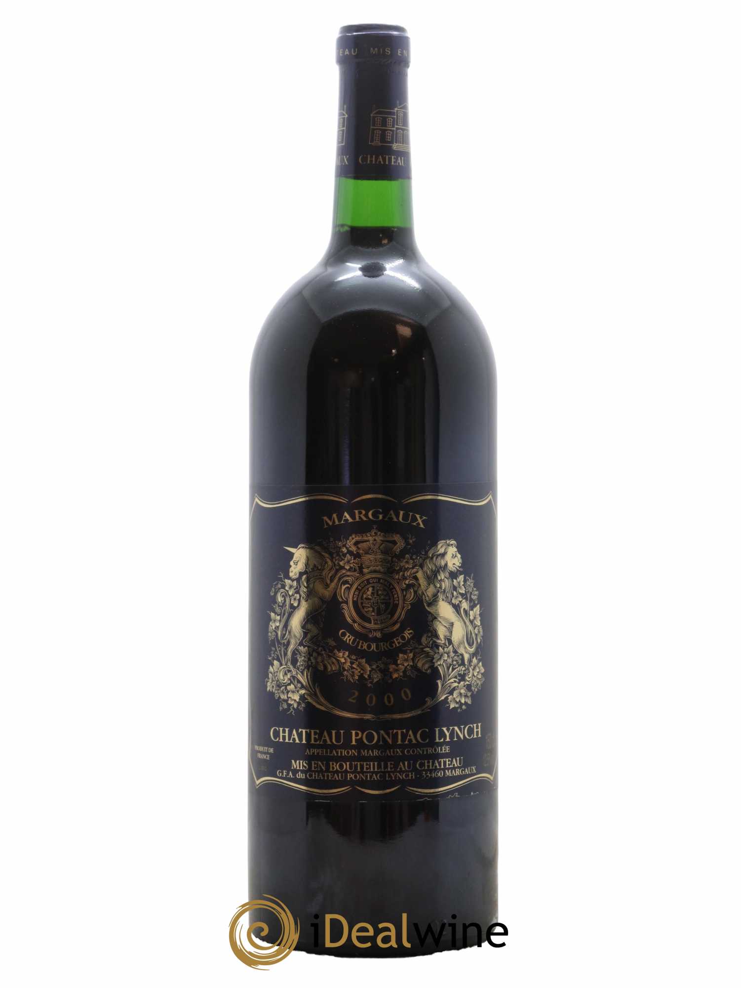 Château Pontac Lynch Cru Bourgeois 2000 - Lot de 1 magnum - 0