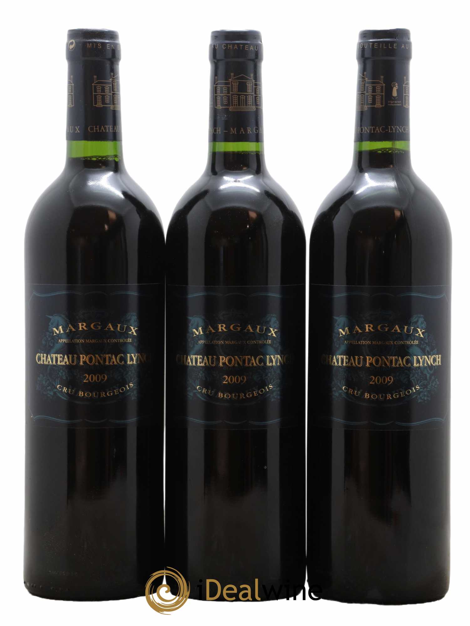 Château Pontac Lynch Cru Bourgeois 2009 - Lot de 3 bouteilles - 0