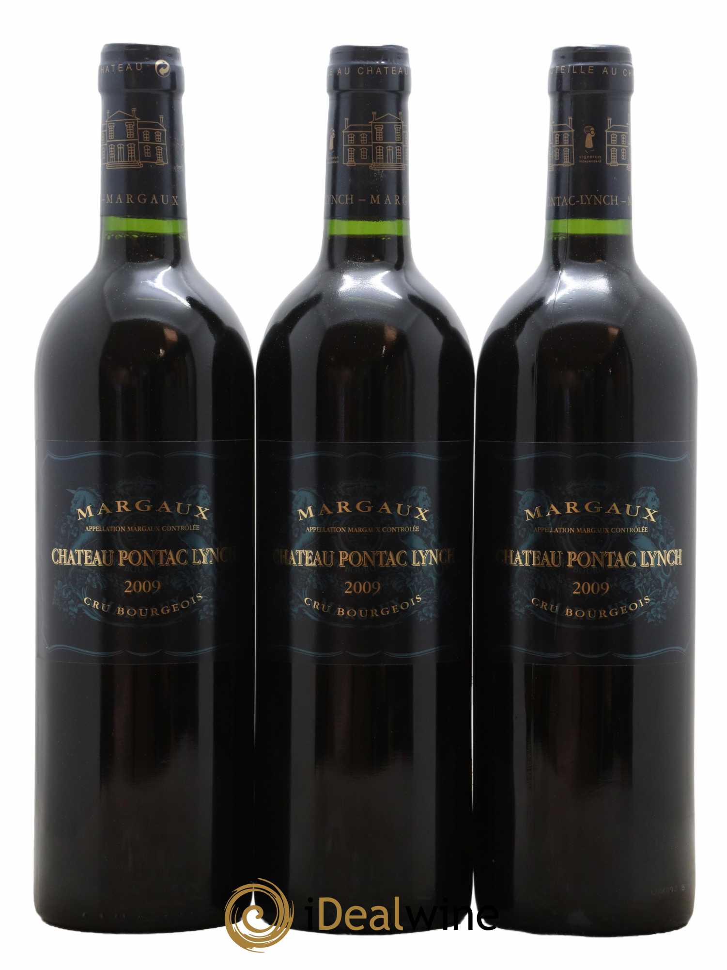 Château Pontac Lynch Cru Bourgeois 2009 - Lot de 3 bouteilles - 0