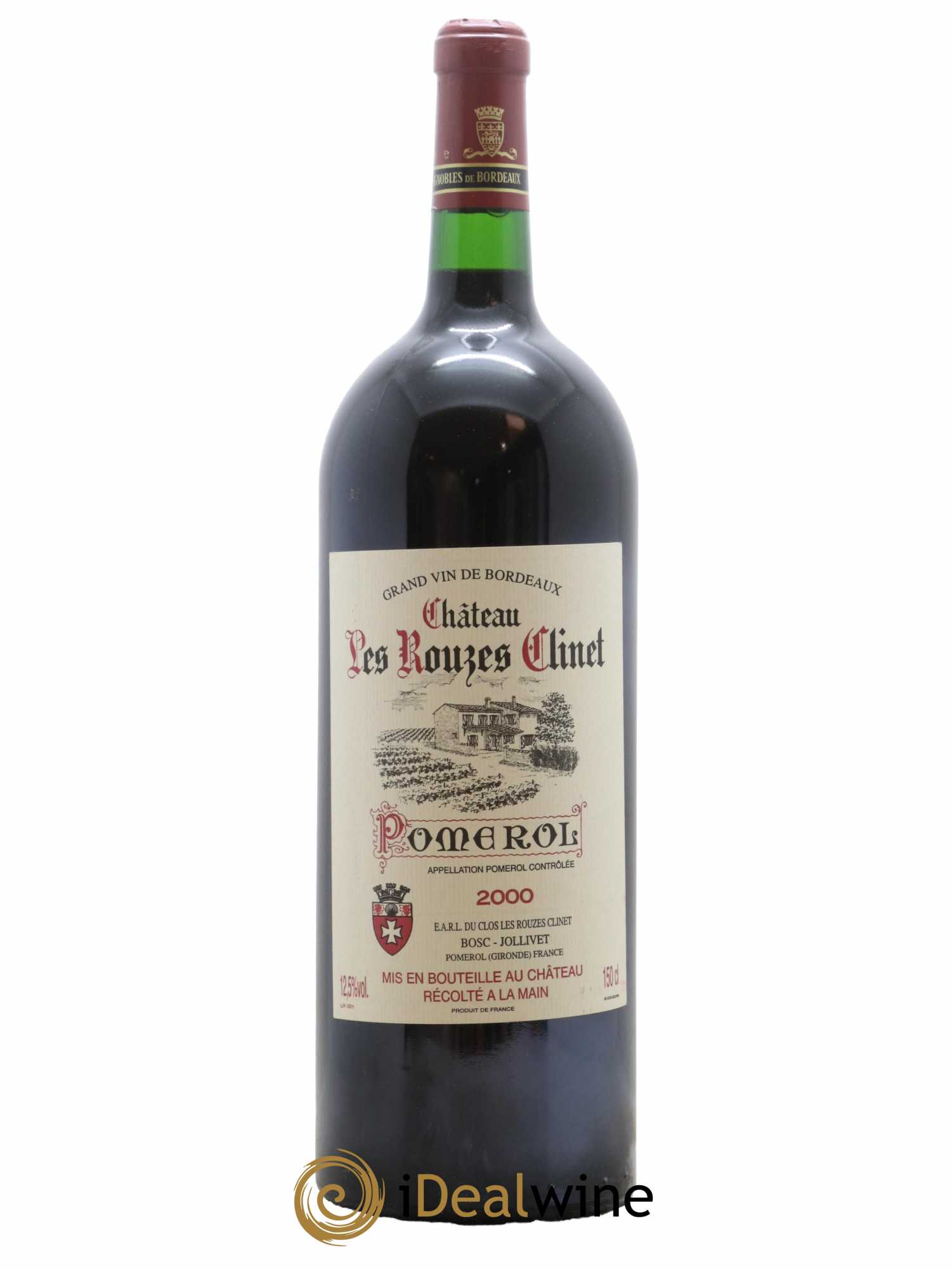 Pomerol Château Les Rouzes Clinet 2000 - Posten von 1 Magnum - 0