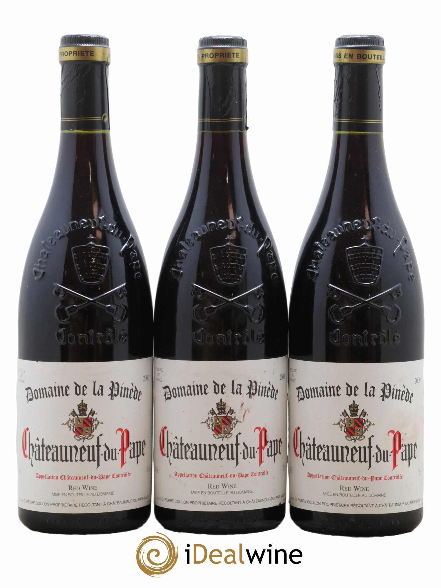 Châteauneuf-du-Pape Domaine de la Pinède 2000 - Lot de 3 bouteilles - 0