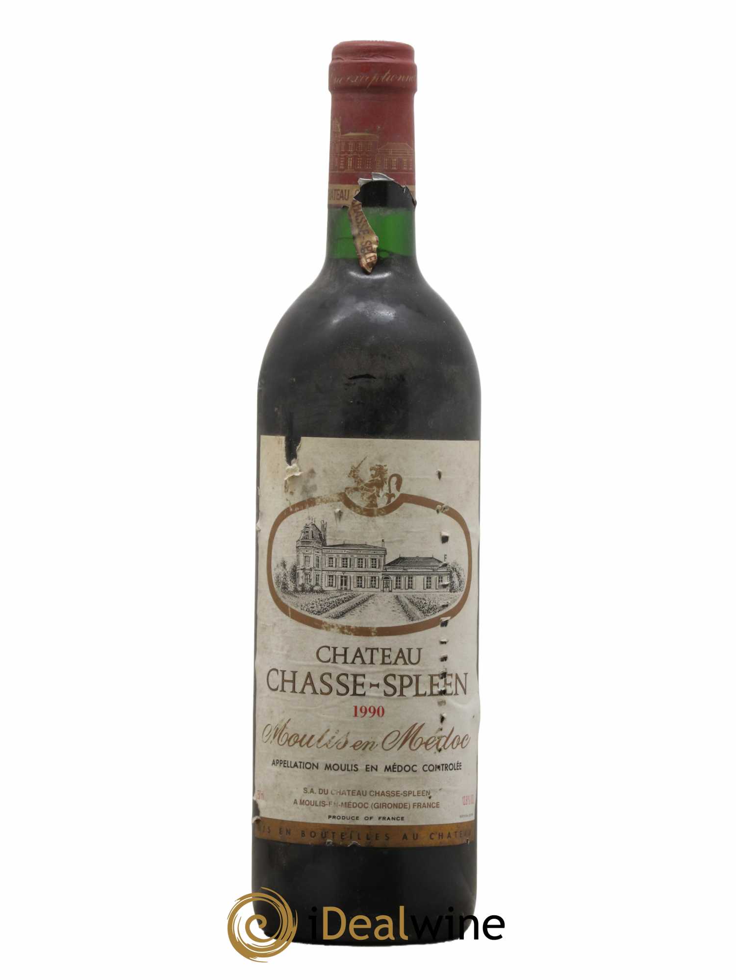 Château Chasse Spleen 1990 - Lot de 1 bouteille - 0
