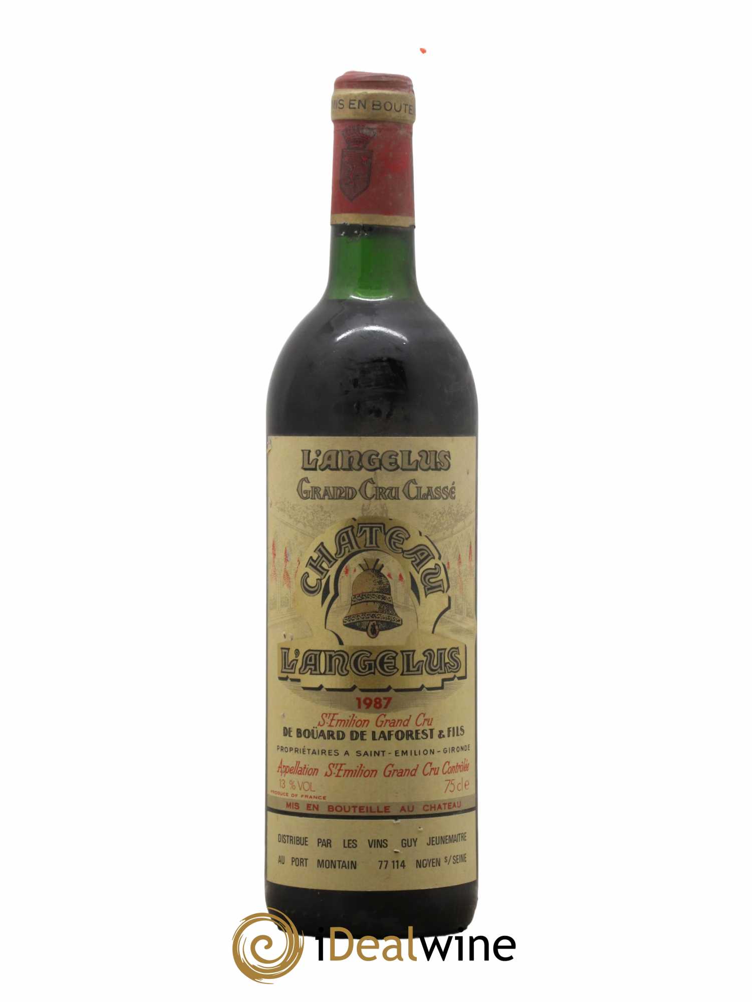Château Angélus 1er Grand Cru Classé A 1987 - Lot de 1 bouteille - 0