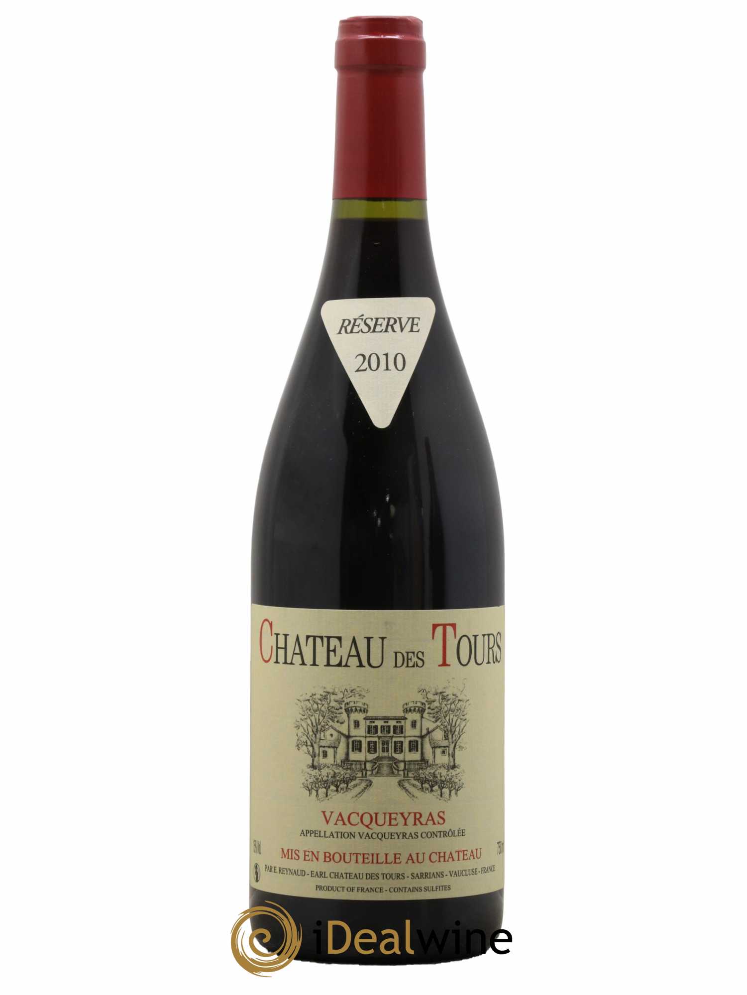 Vacqueyras Château des Tours Emmanuel Reynaud 2010 - Lot de 1 bouteille - 0