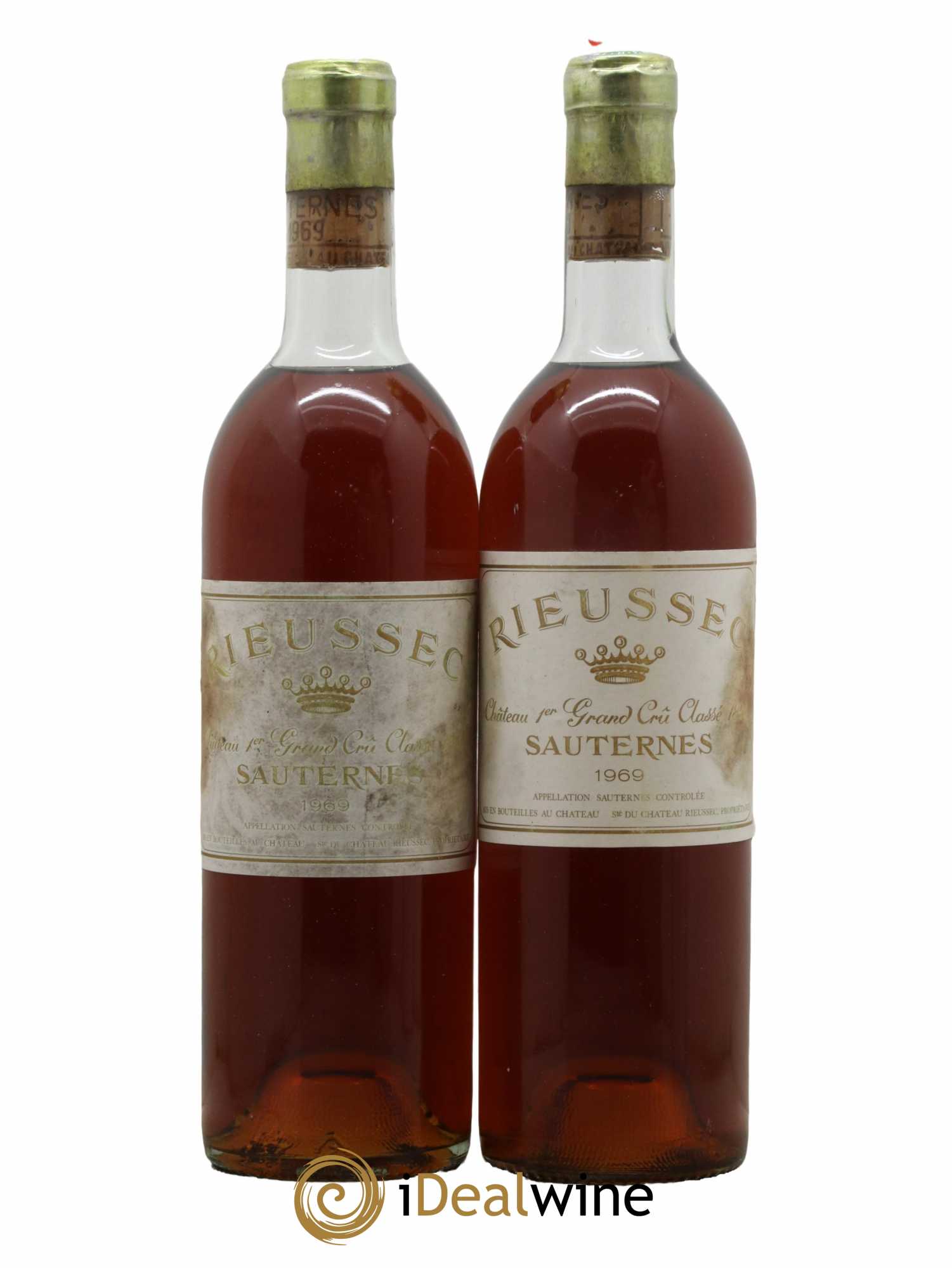 Château Rieussec 1er Grand Cru Classé 1969 - Lotto di 2 bottiglie - 0