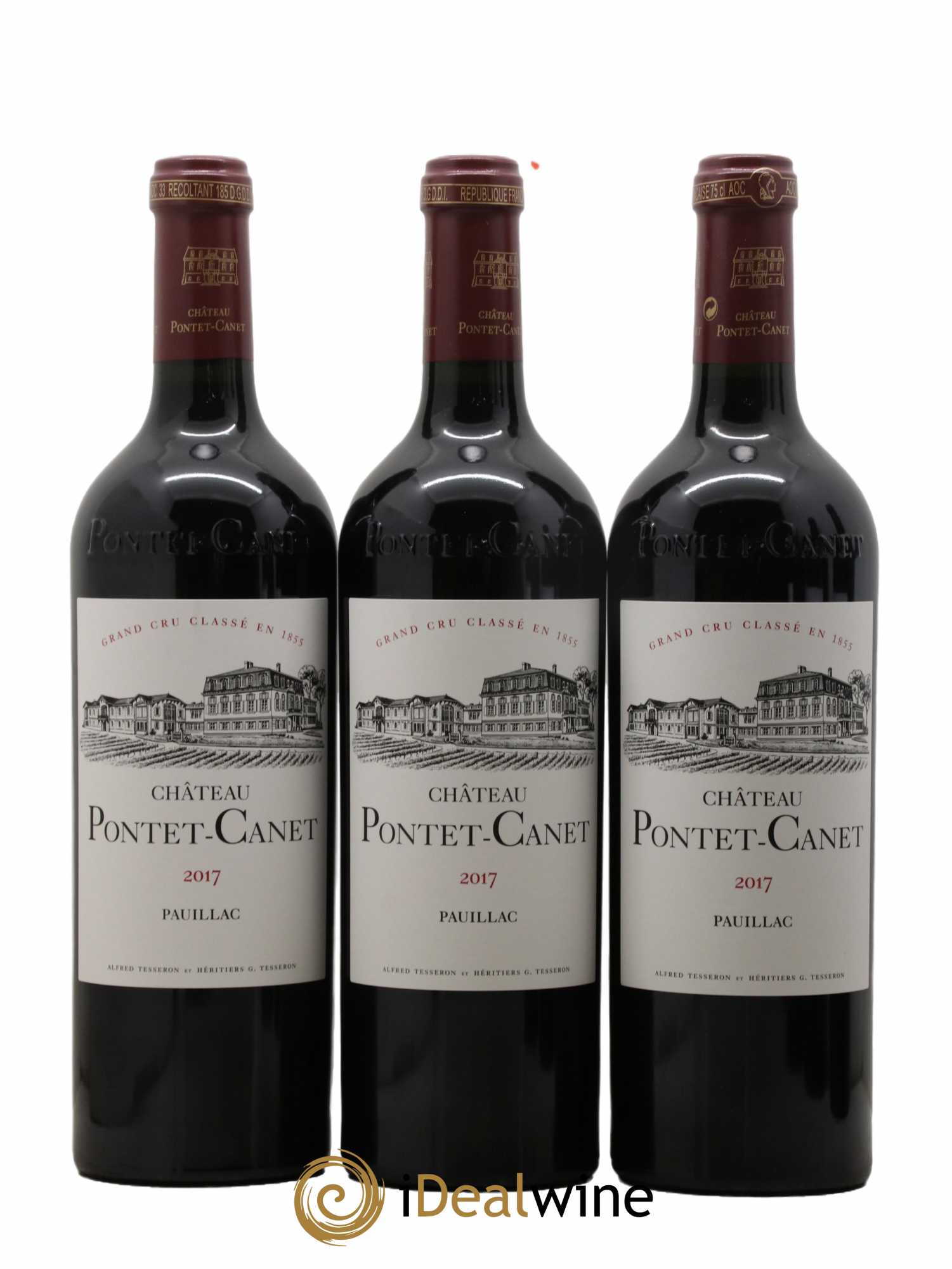 Château Pontet Canet 5ème Grand Cru Classé 2017 - Lot de 6 bouteilles - 1