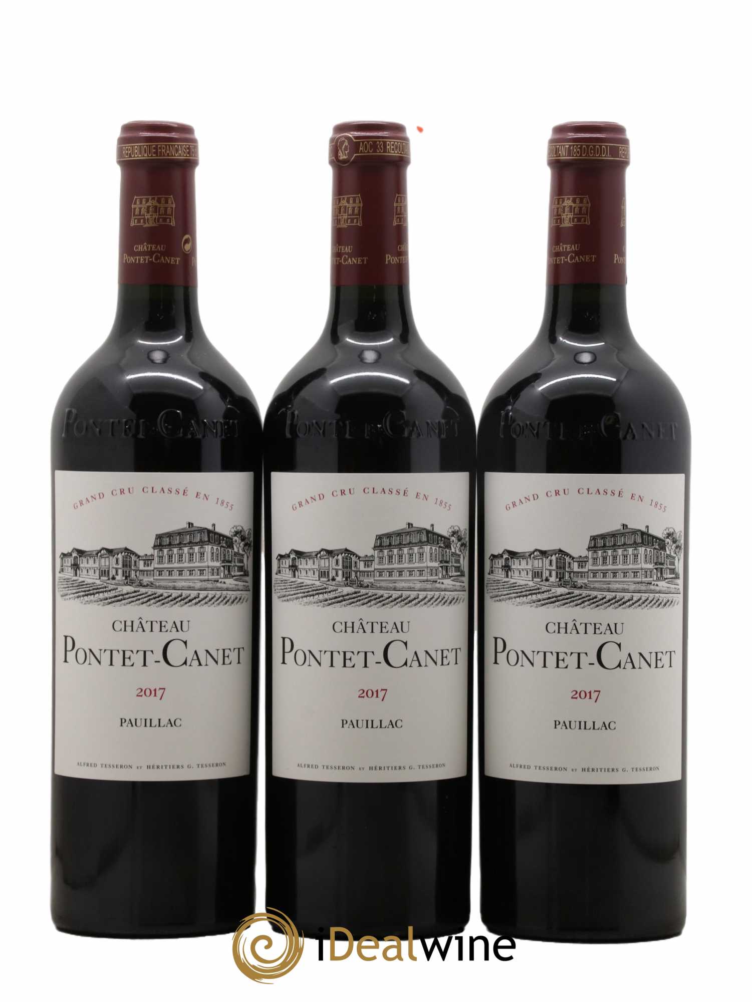 Château Pontet Canet 5ème Grand Cru Classé 2017 - Lot de 6 bouteilles - 2