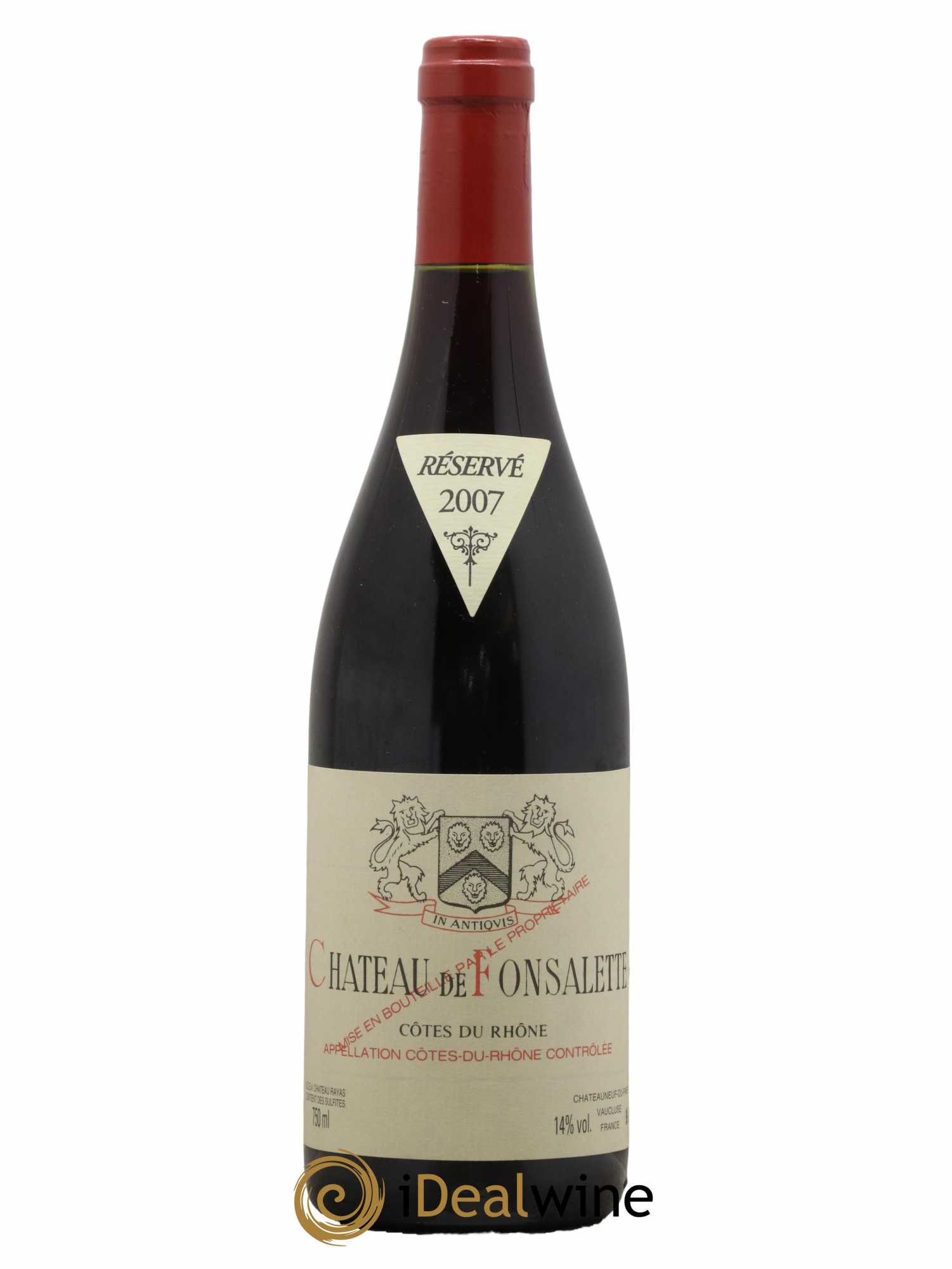 Côtes-du-Rhône Château de Fonsalette Emmanuel Reynaud 2007 - Lot de 1 bouteille - 0